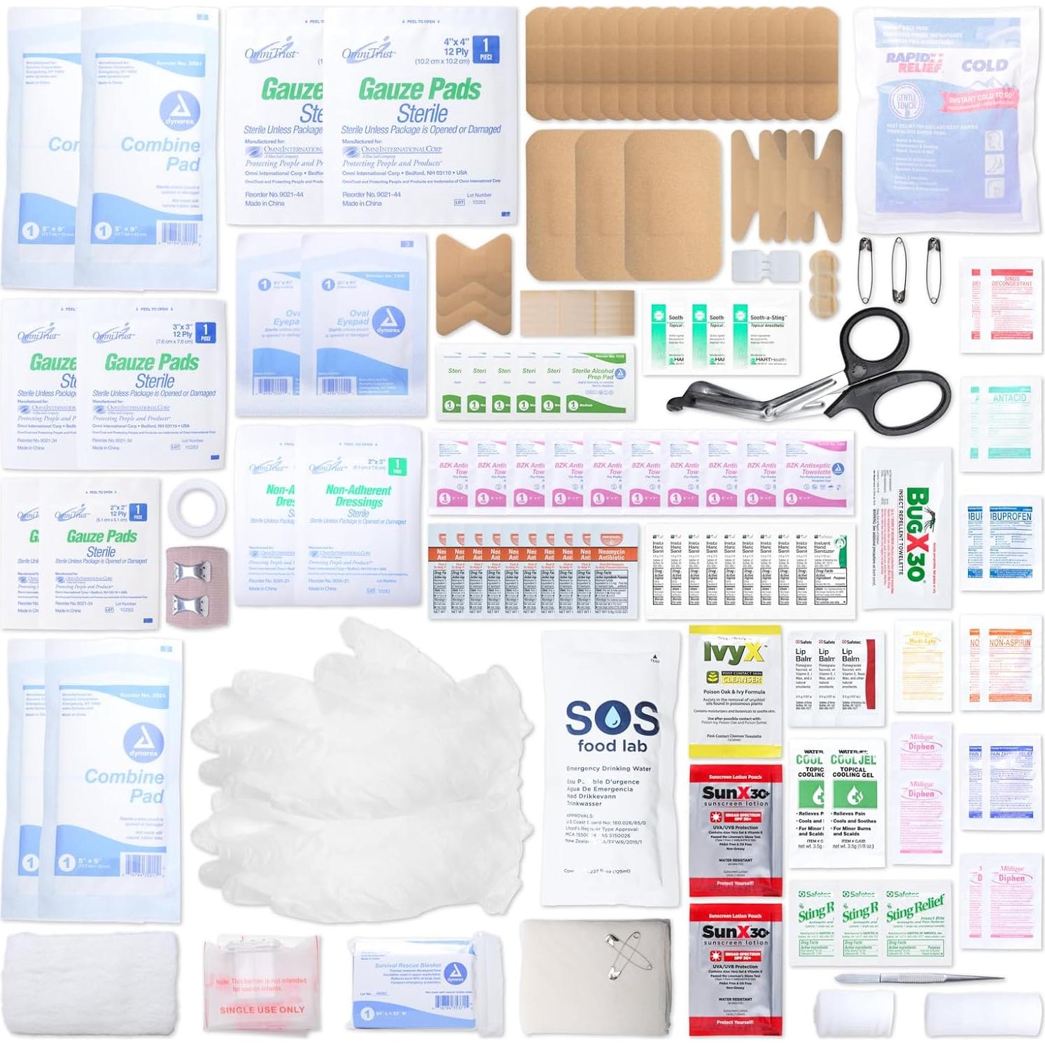 Kit de Primeros Auxilios Marinos MFASCO - Impermeable 326 Piezas