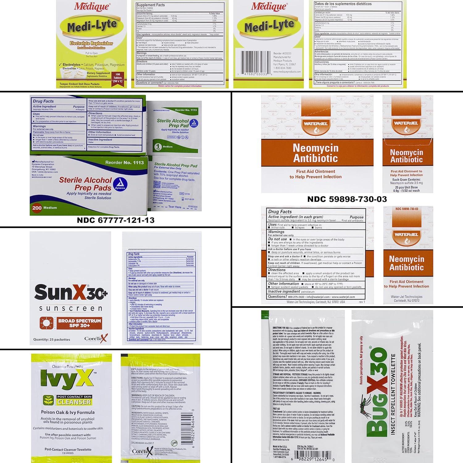 Kit de Primeros Auxilios Marinos MFASCO - Impermeable 326 Piezas