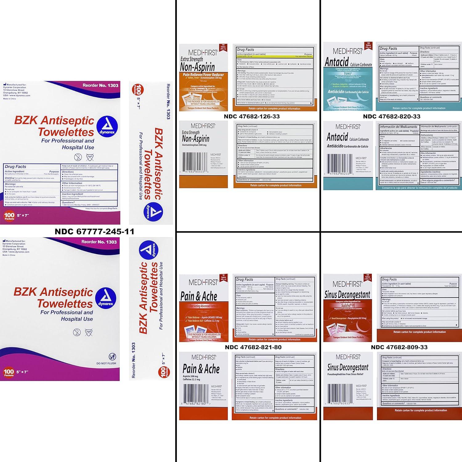 Kit de Primeros Auxilios Marinos MFASCO - Impermeable 326 Piezas