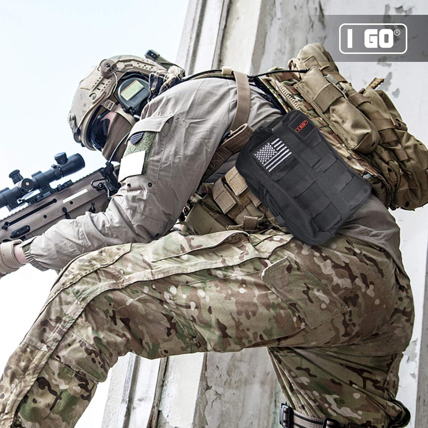 Kit de Primeros Auxilios I GO 251 Piezas Bolsa Táctica Negra