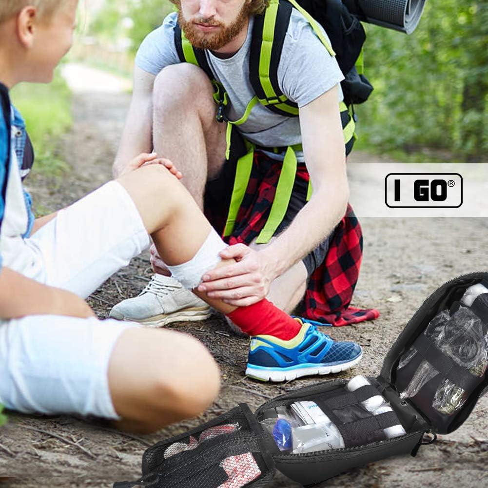 Kit de Primeros Auxilios I GO 251 Piezas Bolsa Táctica Negra