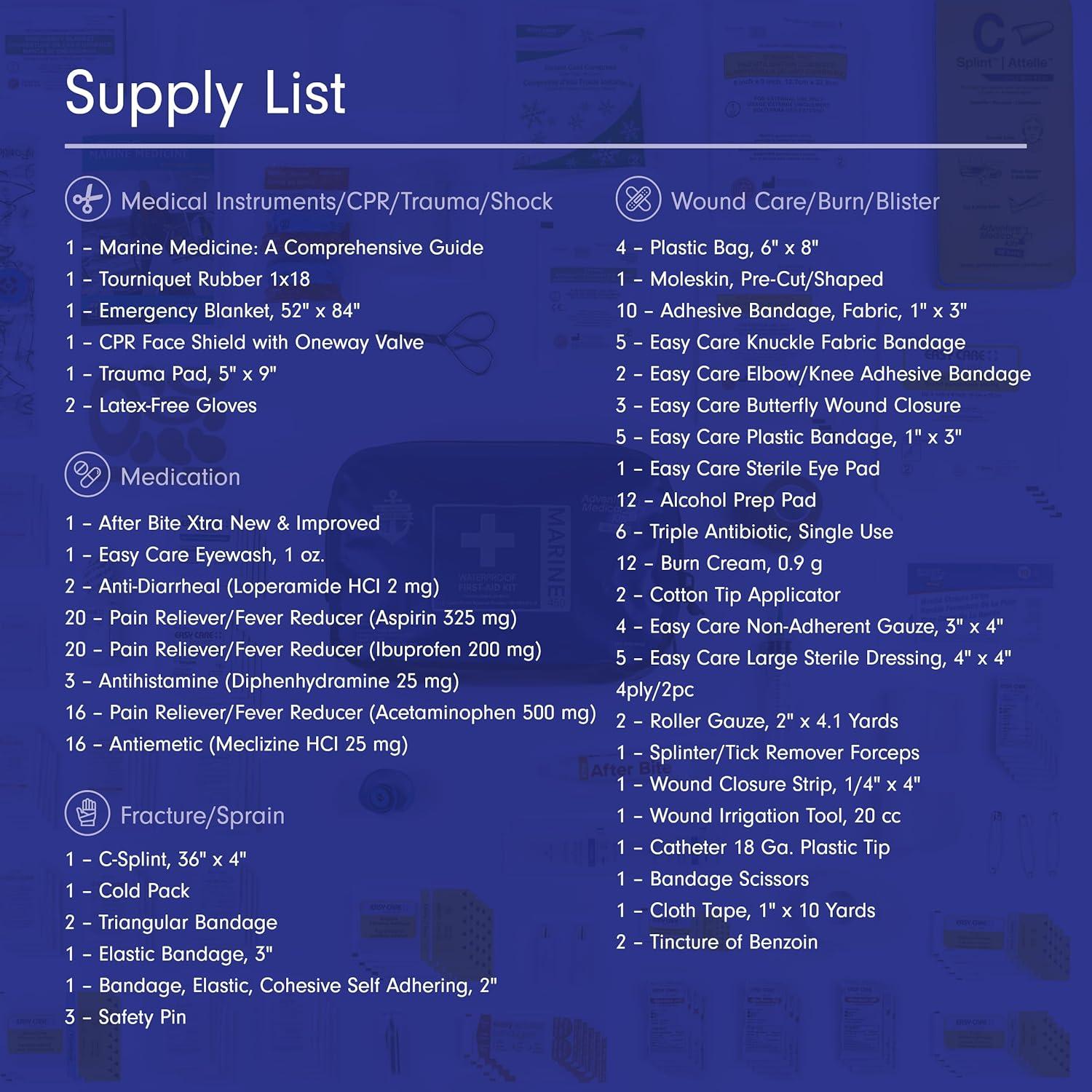 Kit de Primeros Auxilios Adventure Medical Kits Marino 450