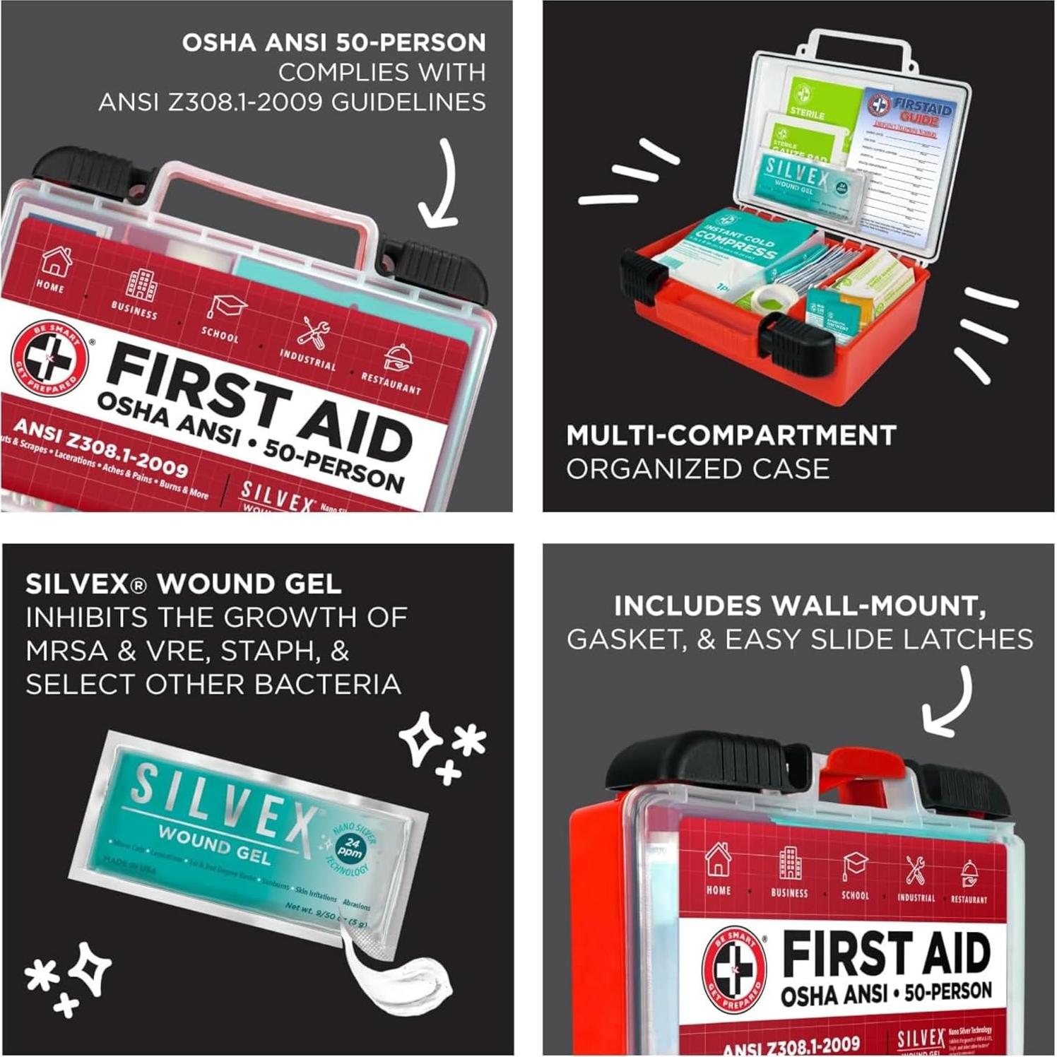 Kit de Primeros Auxilios Total Resources 250 Piezas para 50 Personas