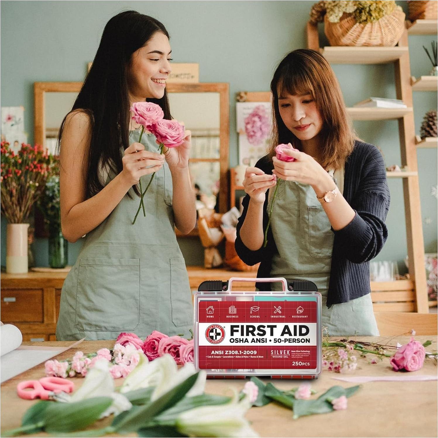 Kit de Primeros Auxilios Total Resources 250 Piezas para 50 Personas