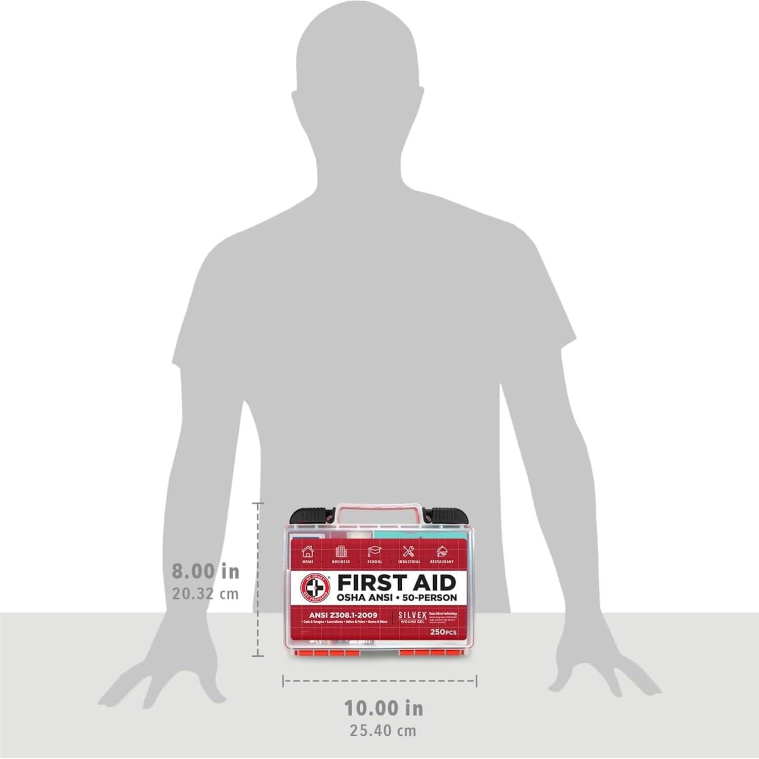 Kit de Primeros Auxilios Total Resources 250 Piezas para 50 Personas