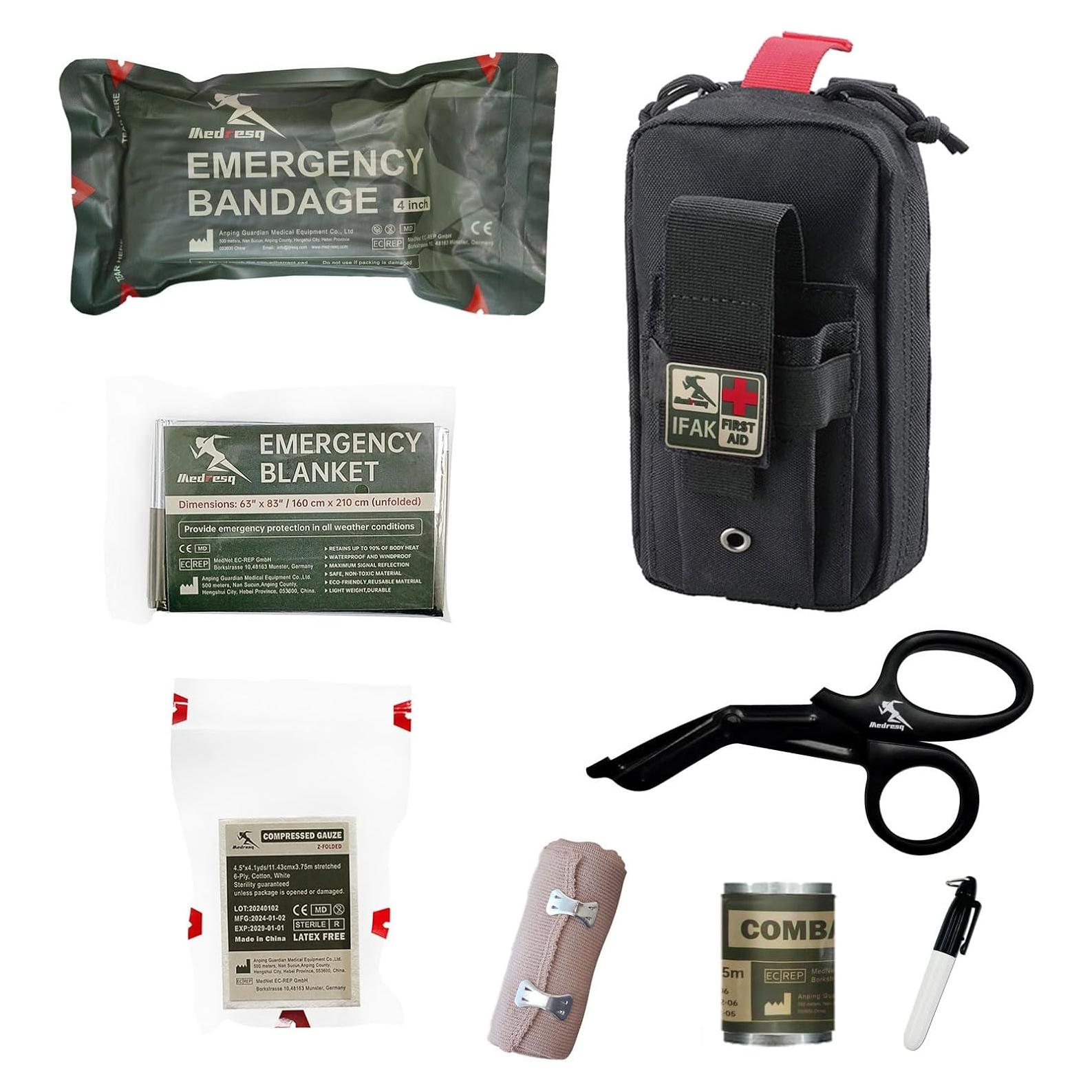 Kit de Primeros Auxilios IFAK Medresq Compacto Negro 0.49 kg