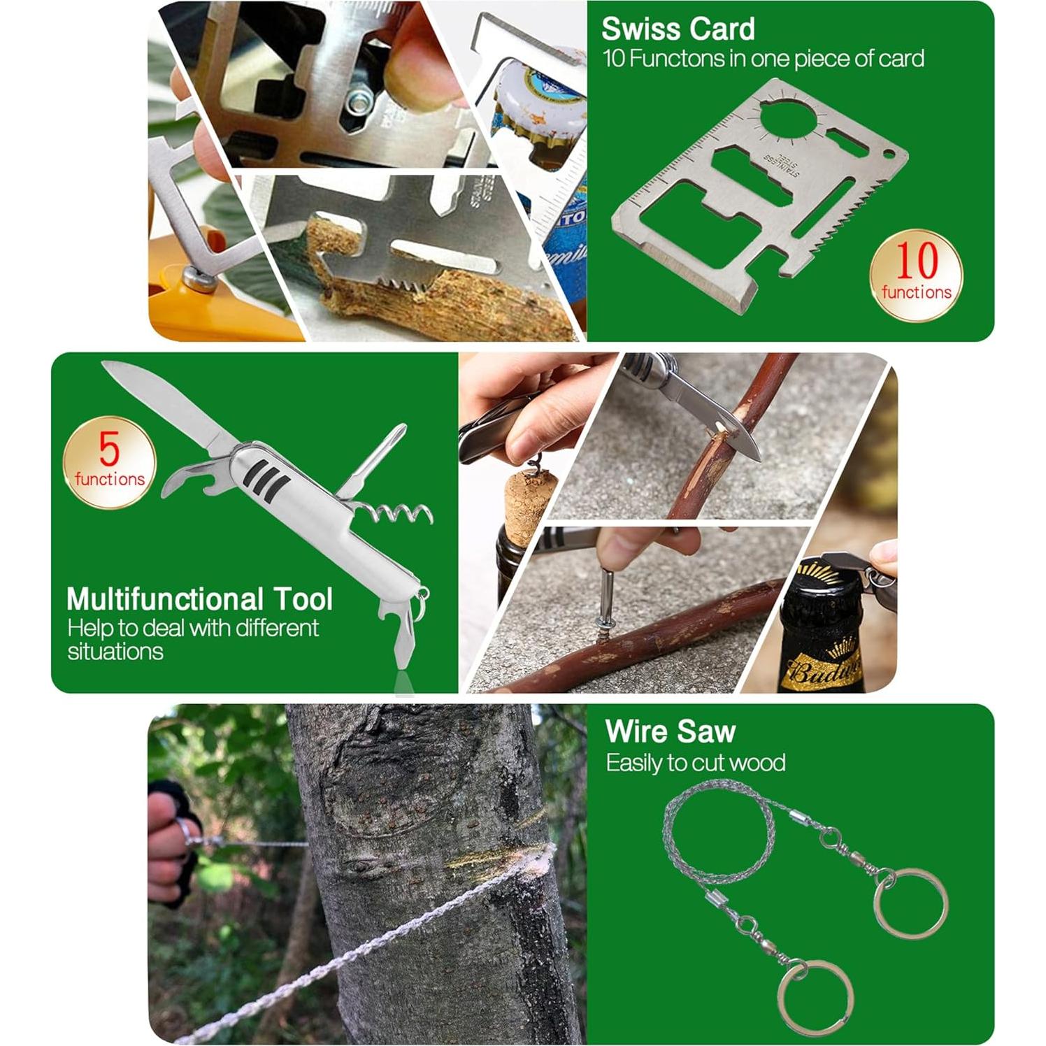 Kit de Primeros Auxilios Impermeable 3L YIWU con Supervivencia