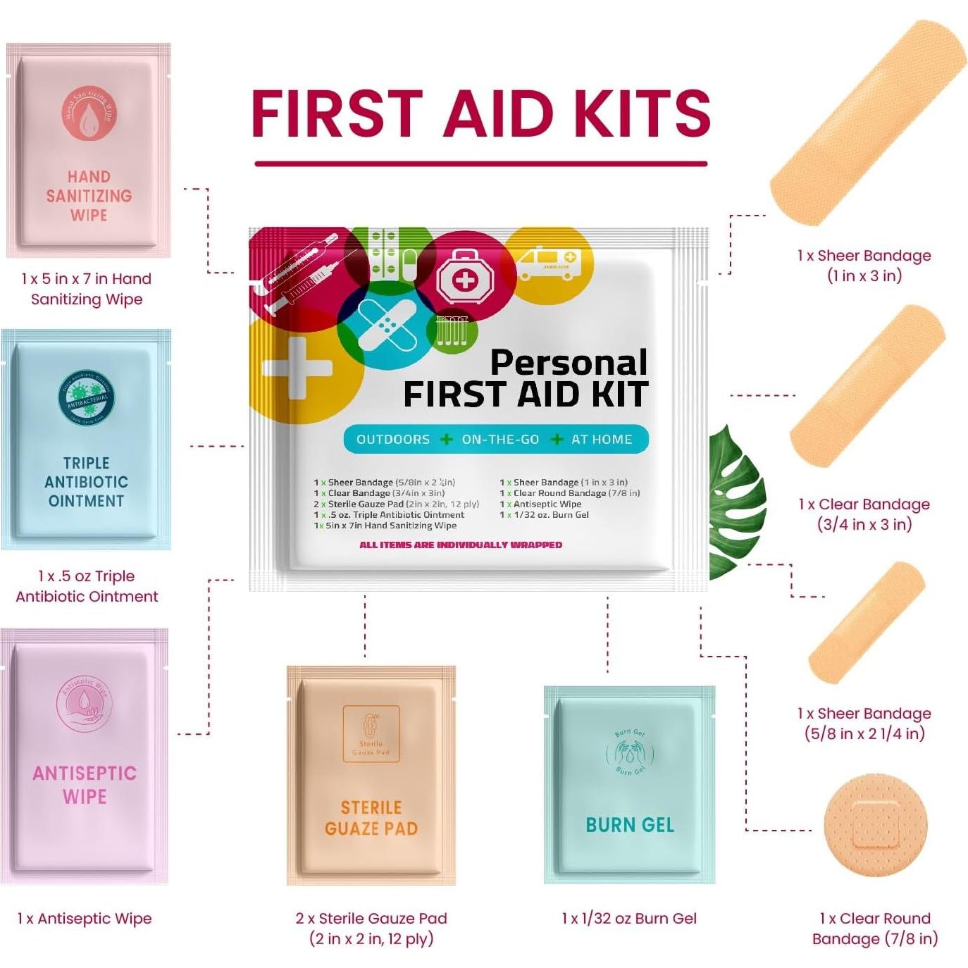 Kit de Primeros Auxilios Mini pH Advantage - 10 Artículos - Viaje