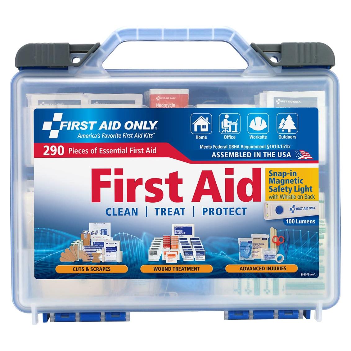 Kit de Primeros Auxilios Acme United 290 Piezas con Luz Magnética