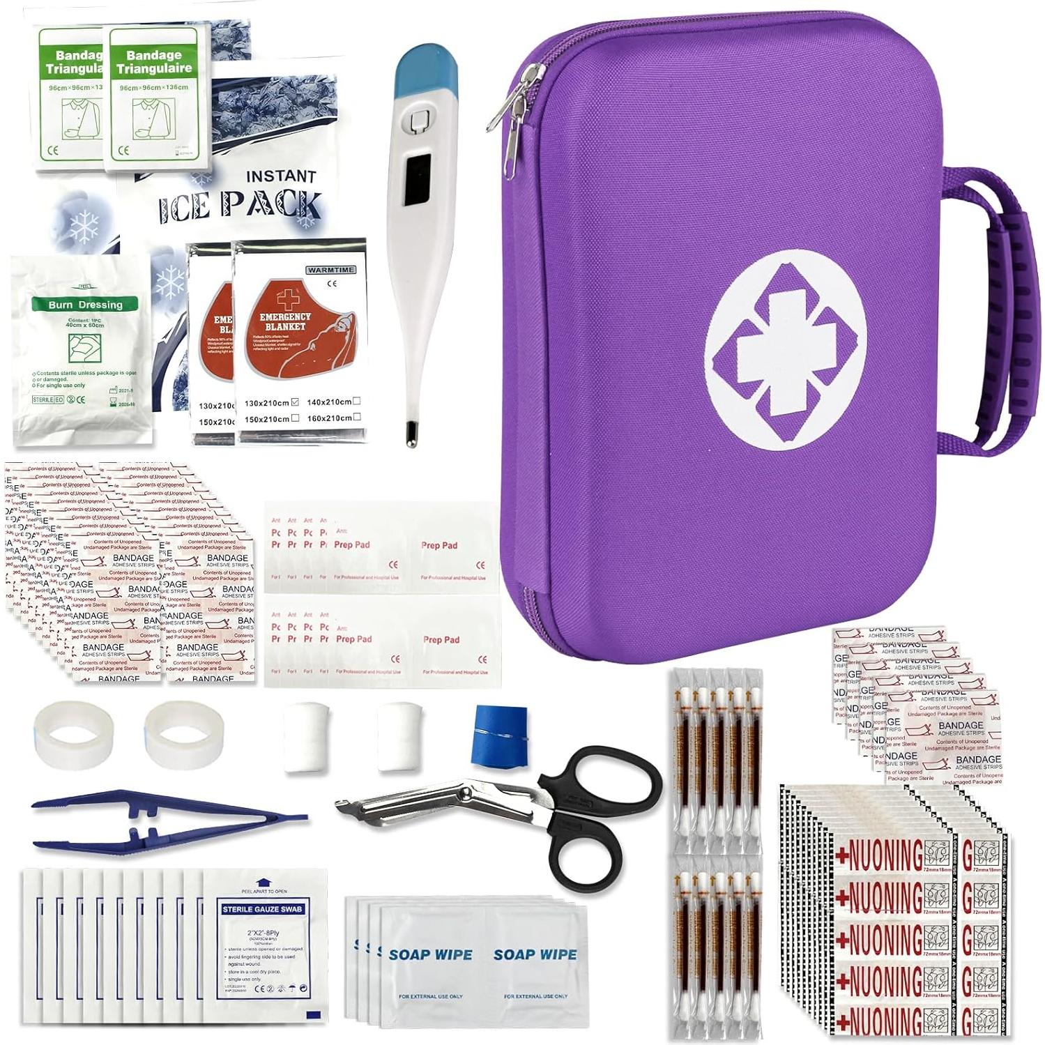 Kit de Primeros Auxilios 300PCS Monoki - Hogar y Senderismo