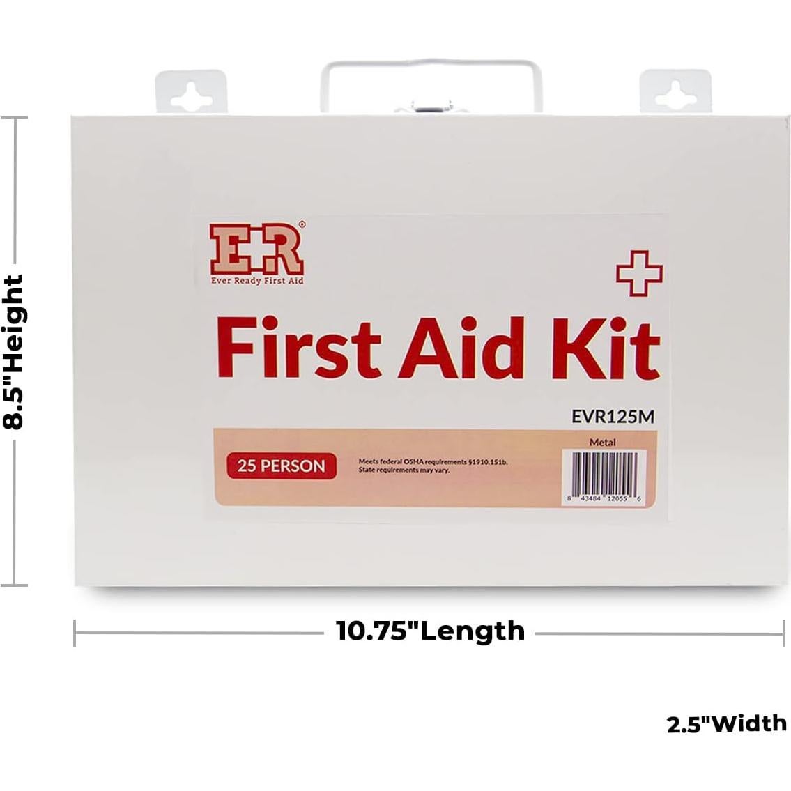 Kit de Primeros Auxilios Ever Ready 107 Piezas para 25 Personas