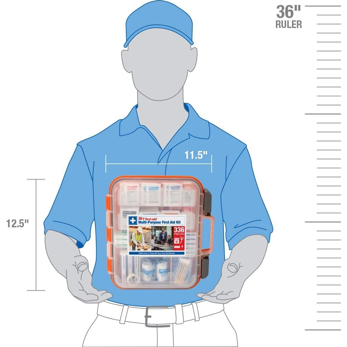 Kit de Primeros Auxilios 336 Piezas Acme United para 100 Personas