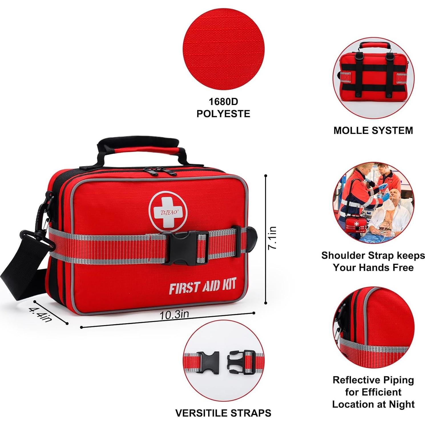 Kit de Primeros Auxilios Teliao Premium 430 Piezas para Emergencias