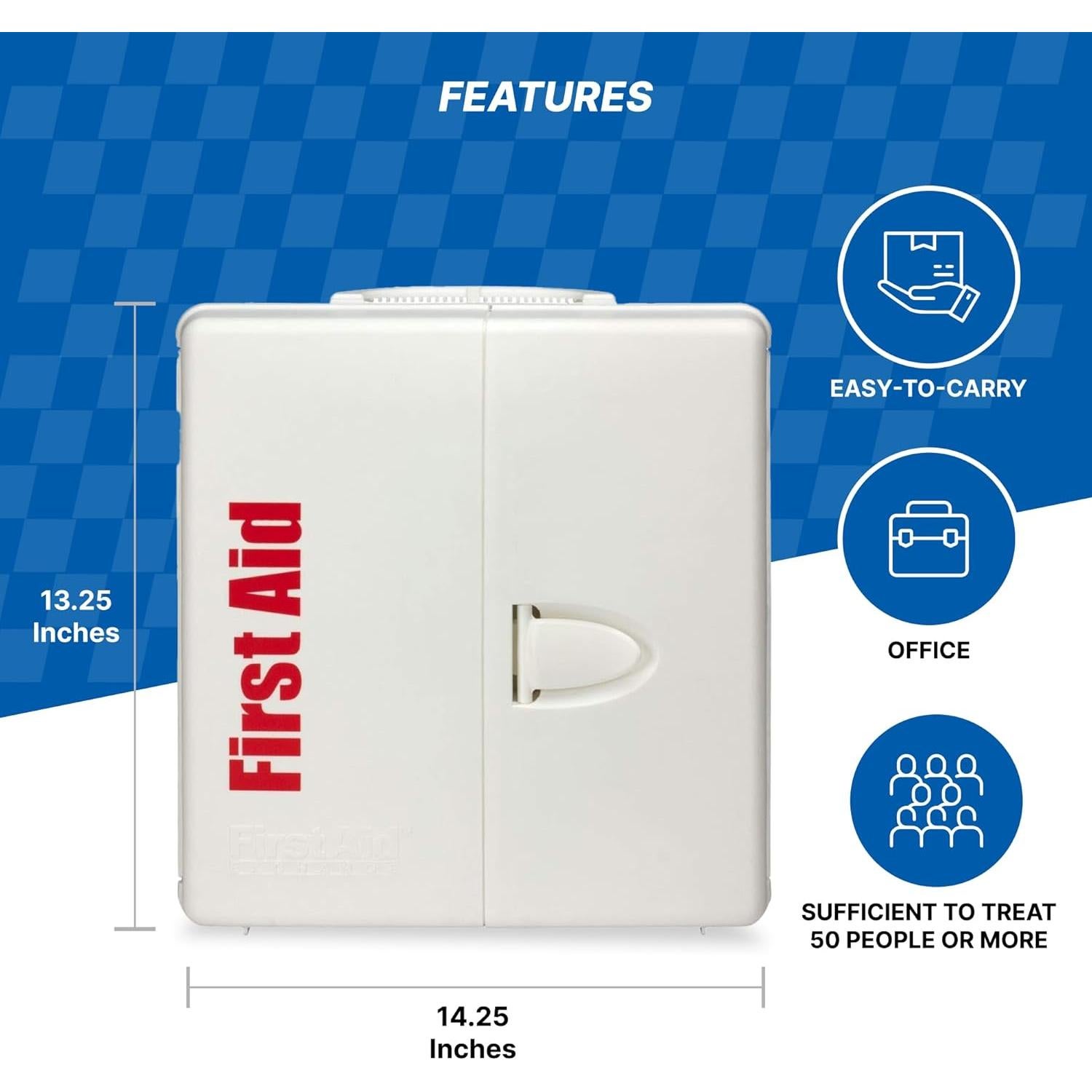 Kit de Primeros Auxilios First Aid Only 245 Piezas para 50 Personas