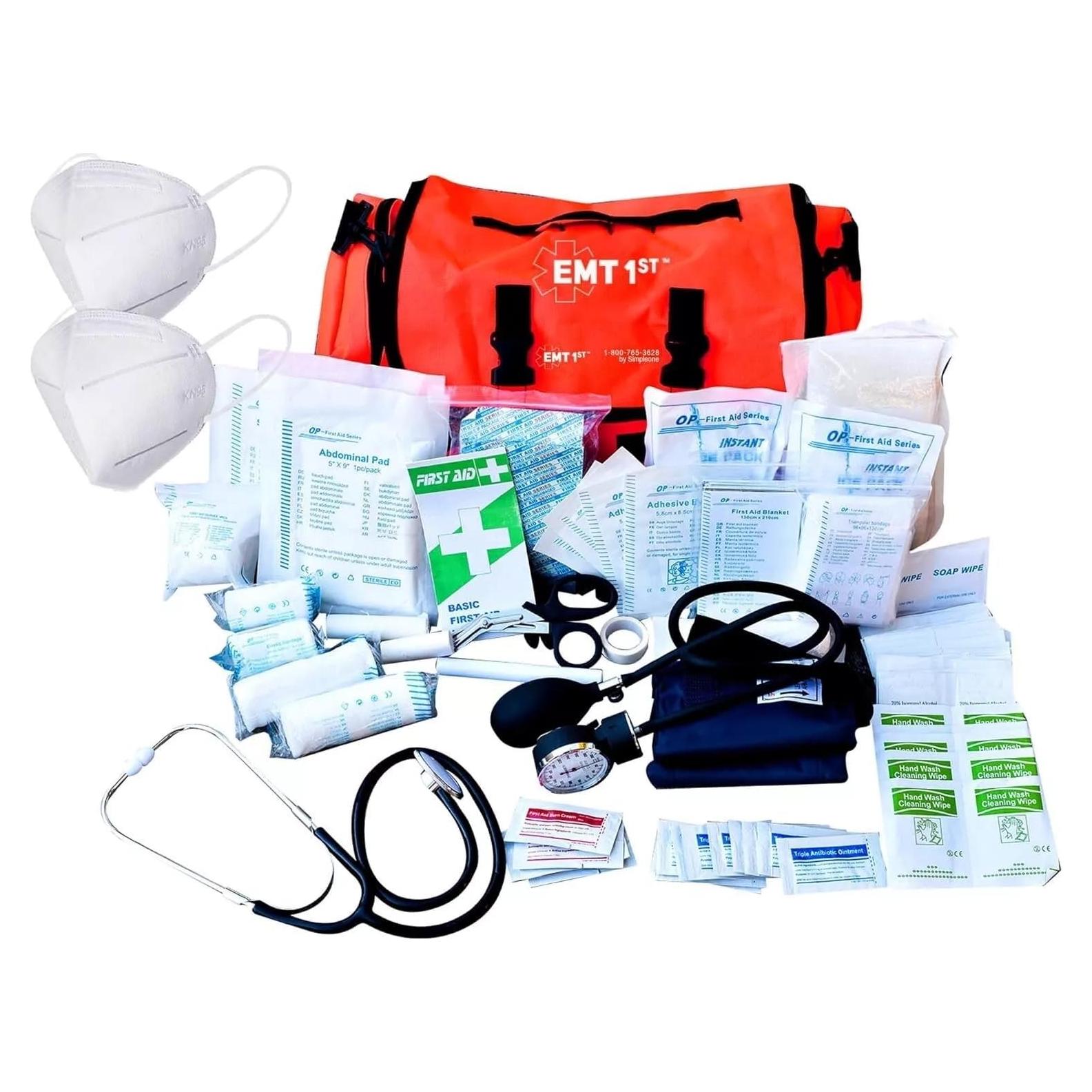 Kit de Primeros Auxilios Simpleone EMT 1st - 362 Piezas