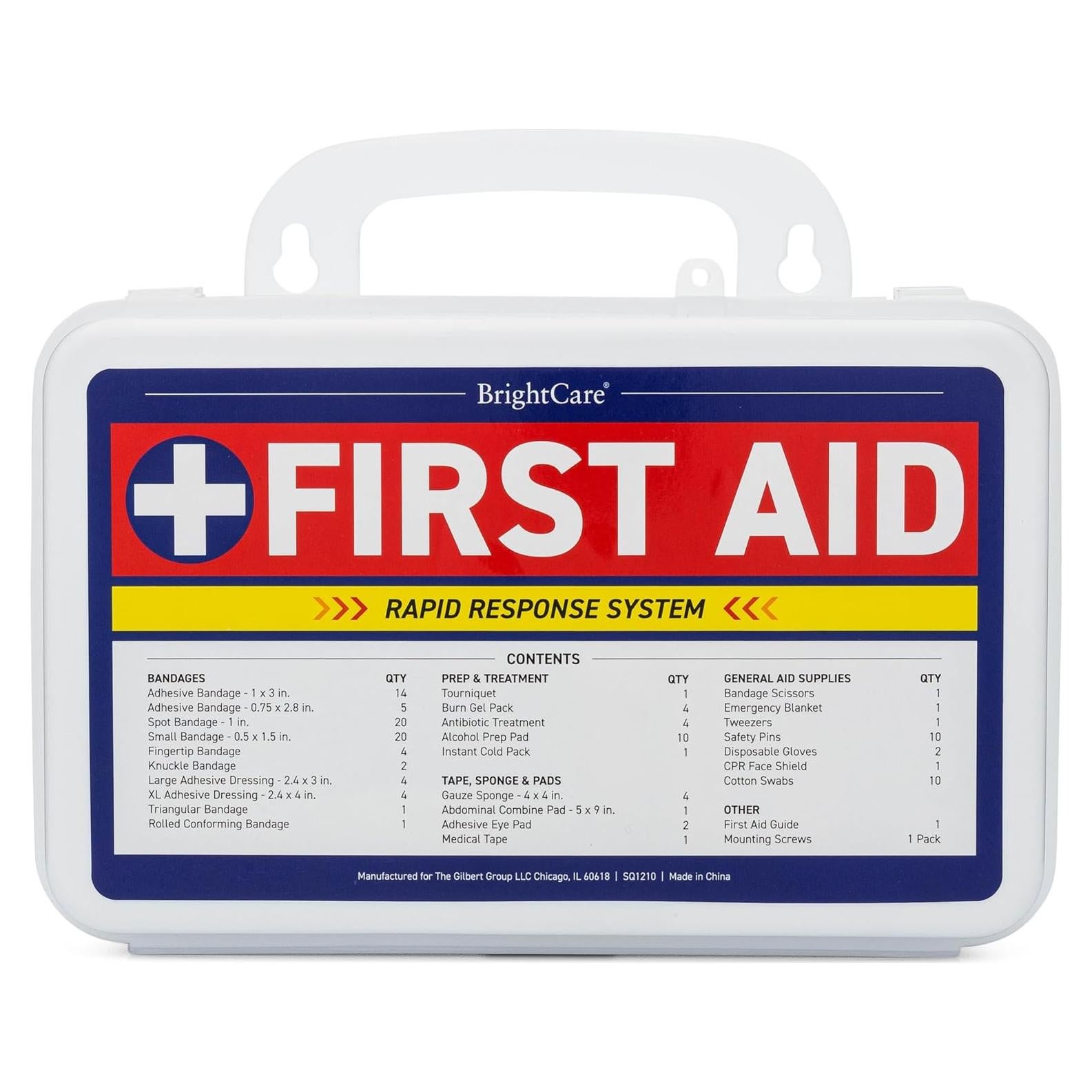 Kit de Primeros Auxilios BrightCare 130 Piezas Montable en Pared