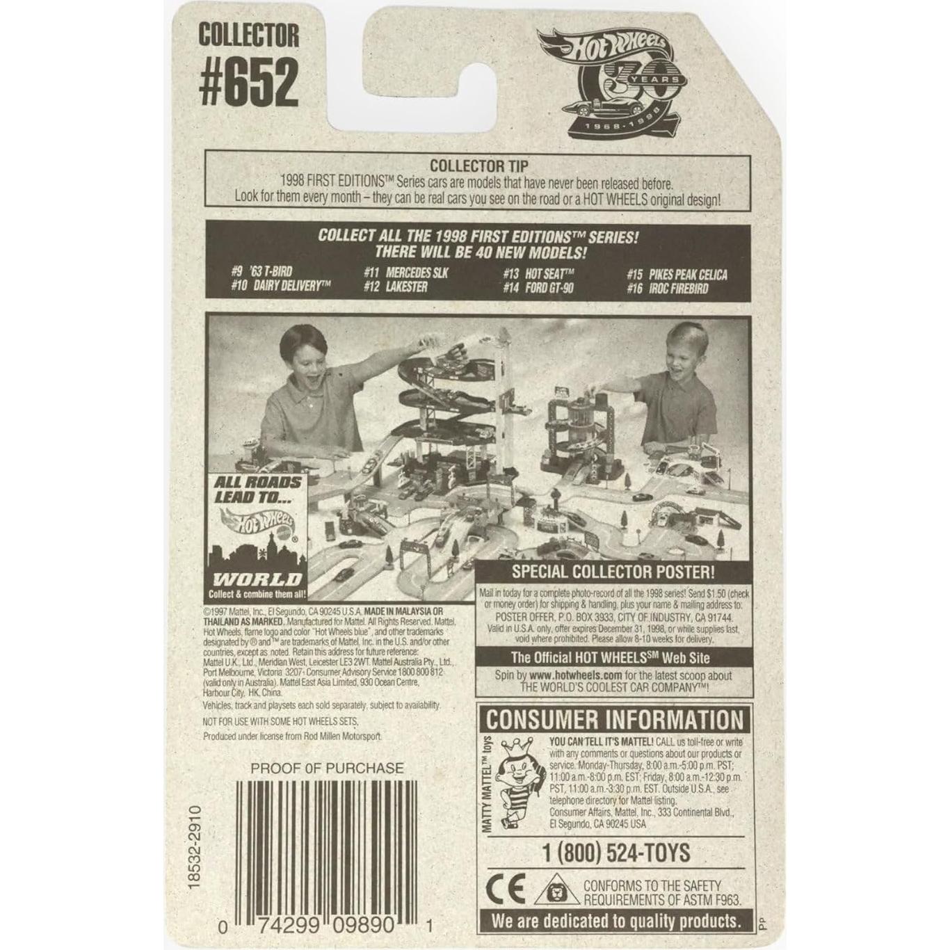 Hot Wheels Celica Pikes Peak 1998 Amarillo 1:64 Coleccionista