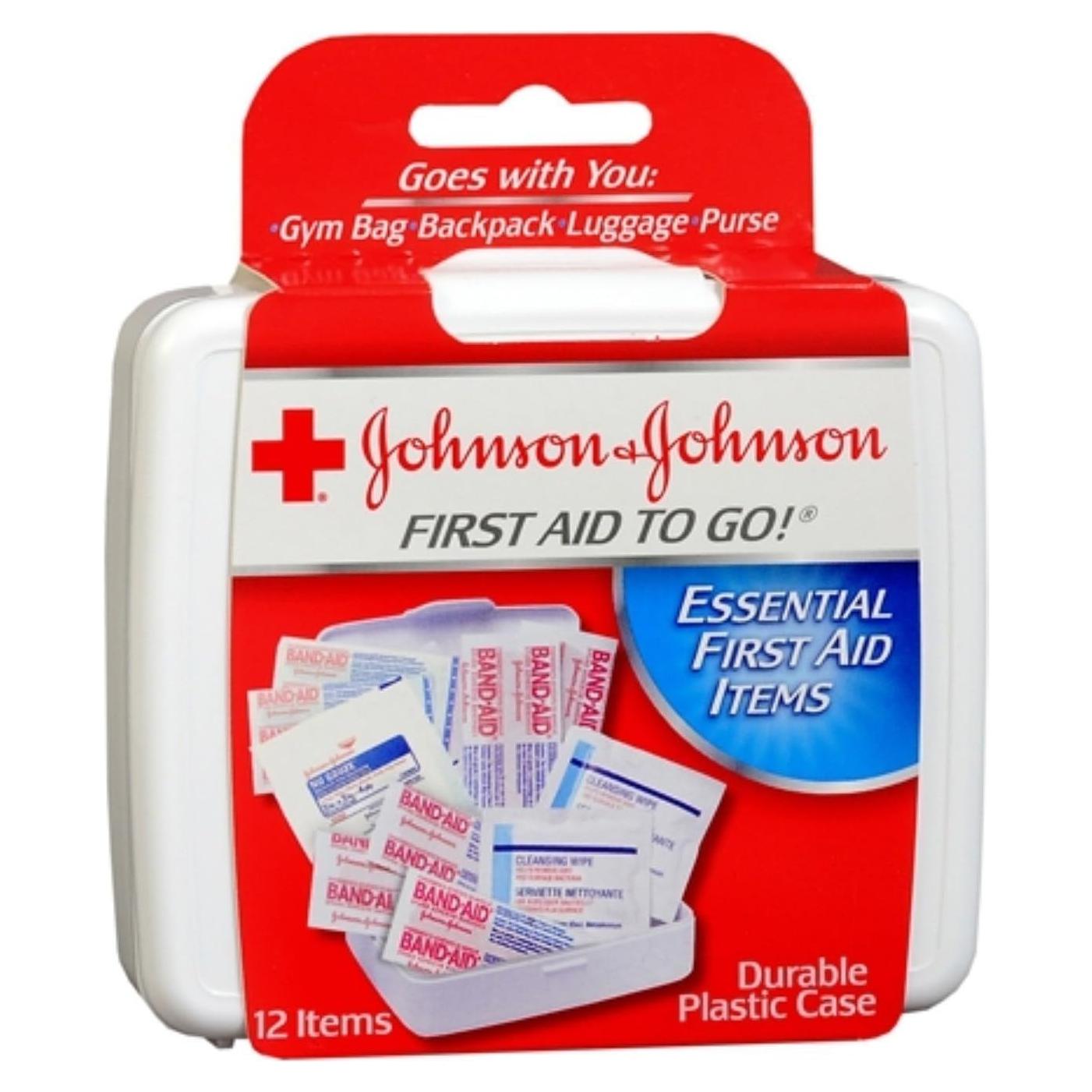 Kit de Primeros Auxilios Mini Johnson & Johnson 12 Piezas