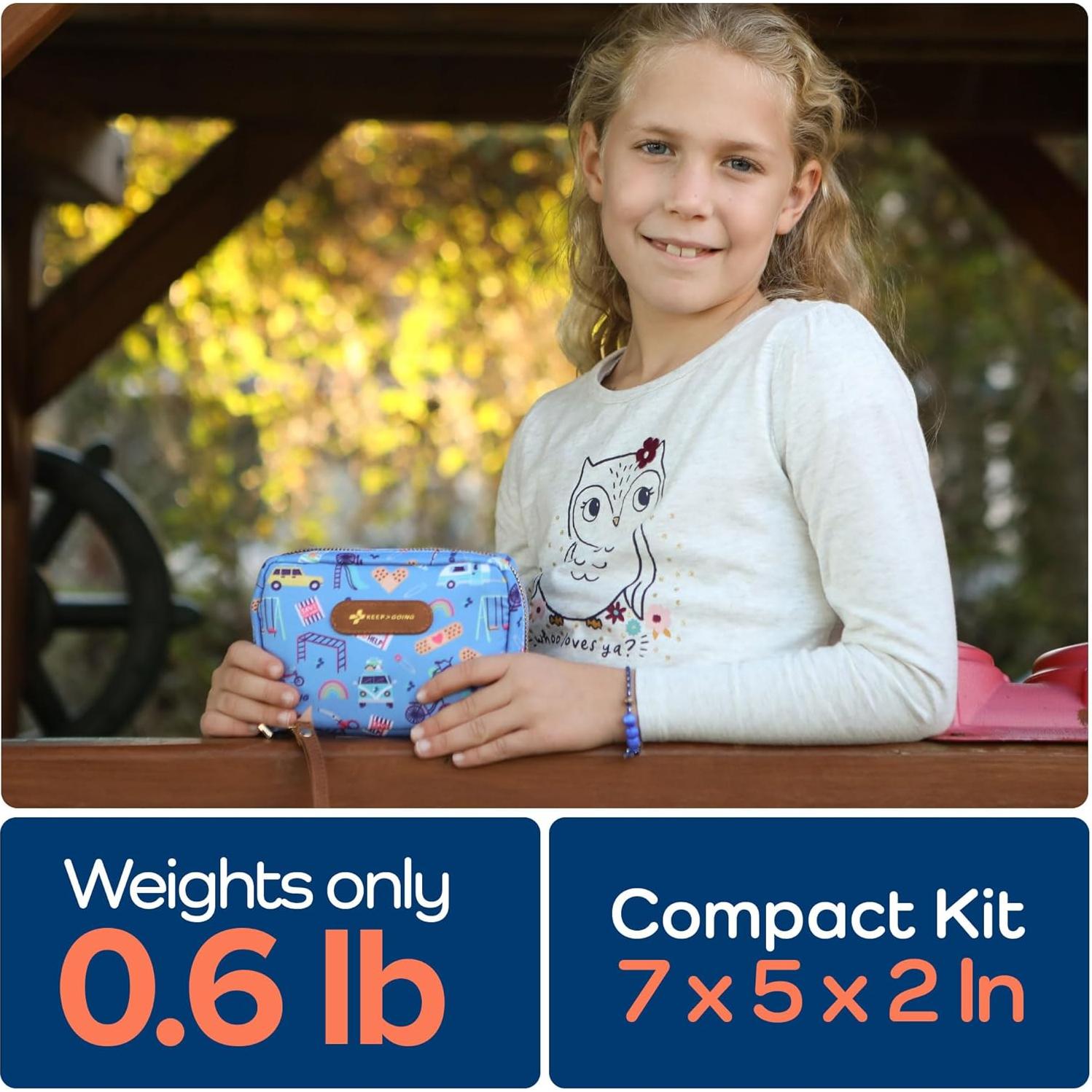 Kit de Primeros Auxilios KeepGoing para Niños - 130 Piezas