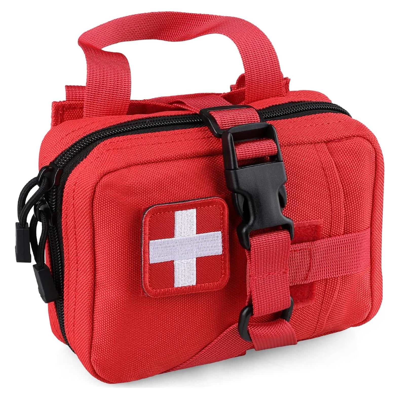 Bolsa Médica Táctica LIVANS IFAK Rojo 18x14x6 cm