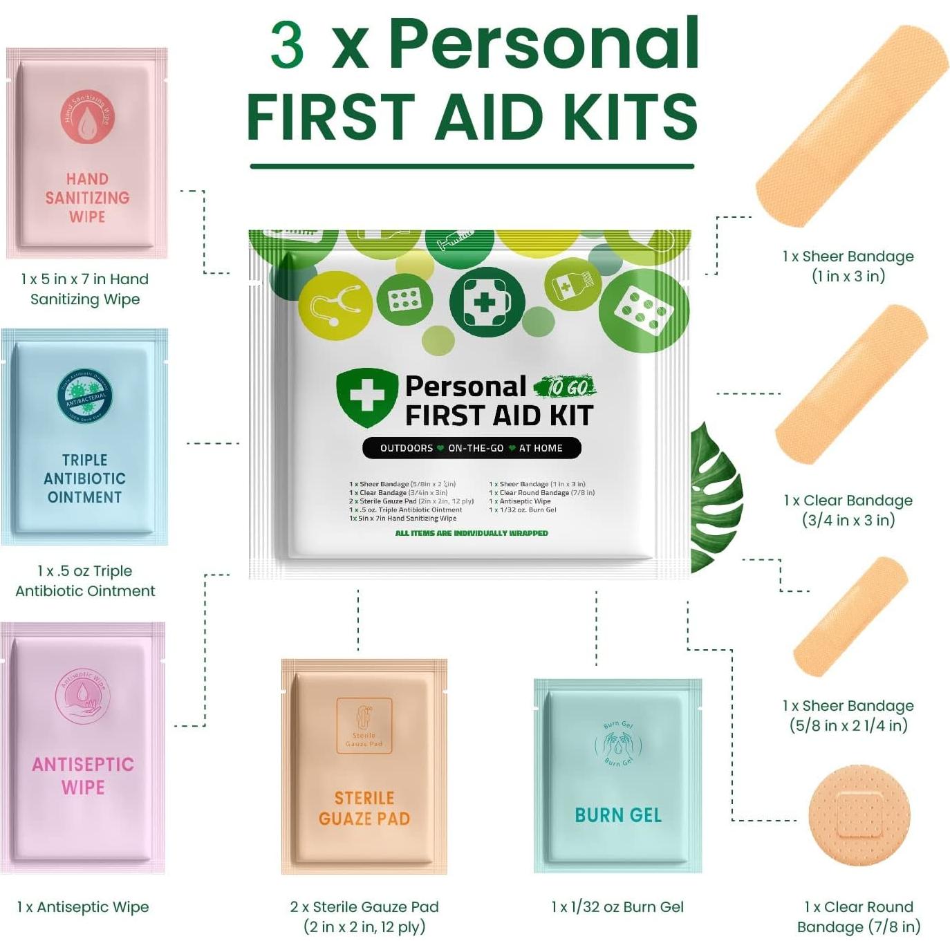 Kit de Primeros Auxilios Portátil pH Advantage - 3 Unidades