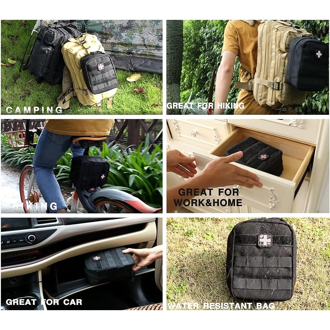 Bolsa de Primeros Auxilios Carlebben Molle Marrón Resistente