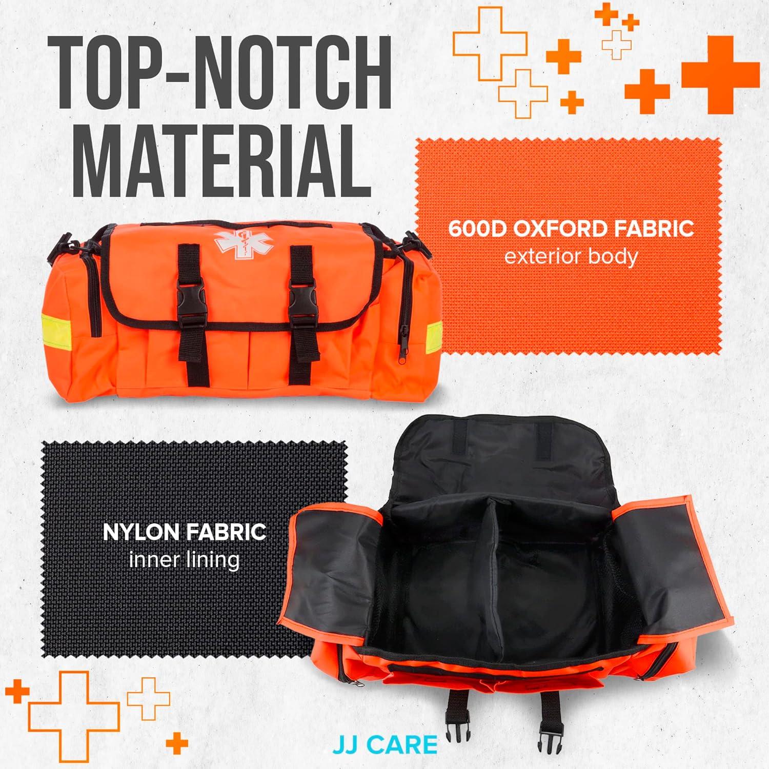 Kit de Primeros Auxilios JJ Care 250 Piezas Bolsa EMT Reflectante