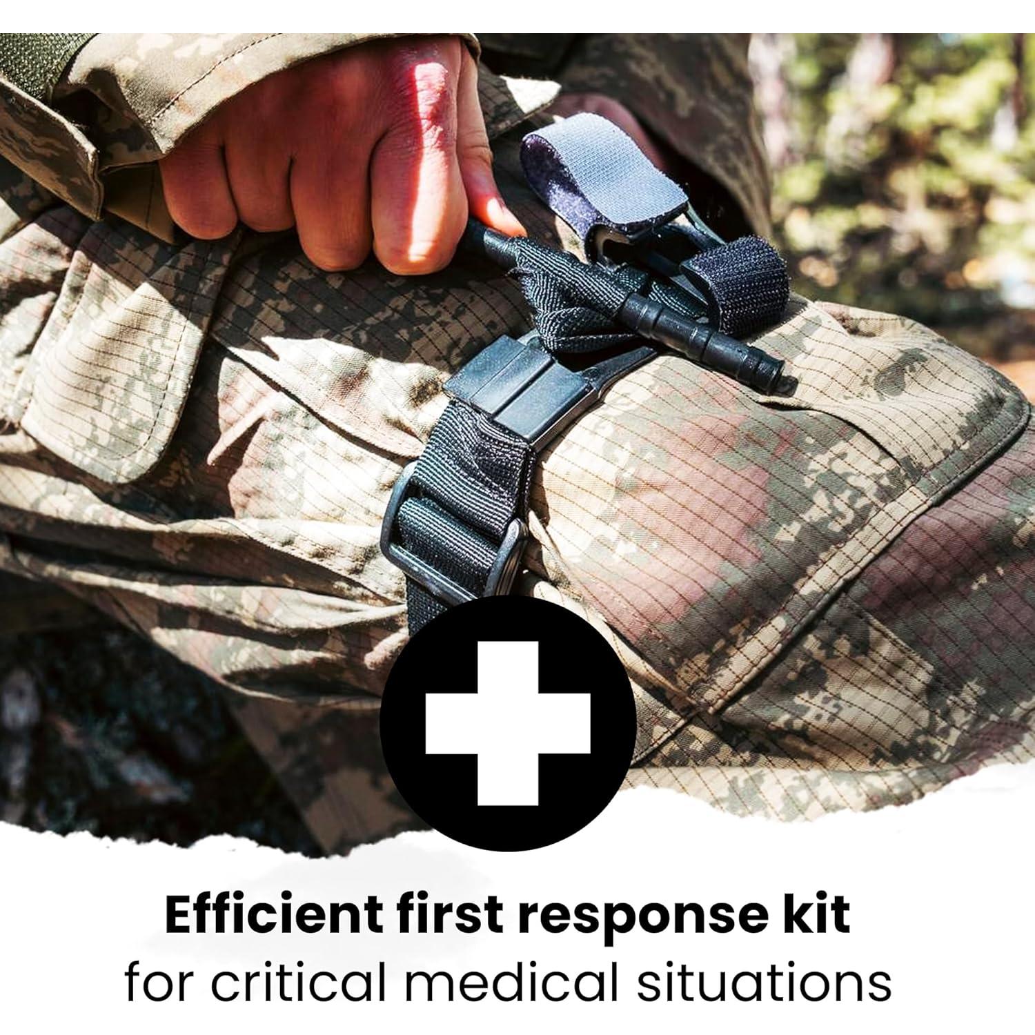 Kit de Primeros Auxilios IFAK HMZ Medical con Torniquete CAT Verde