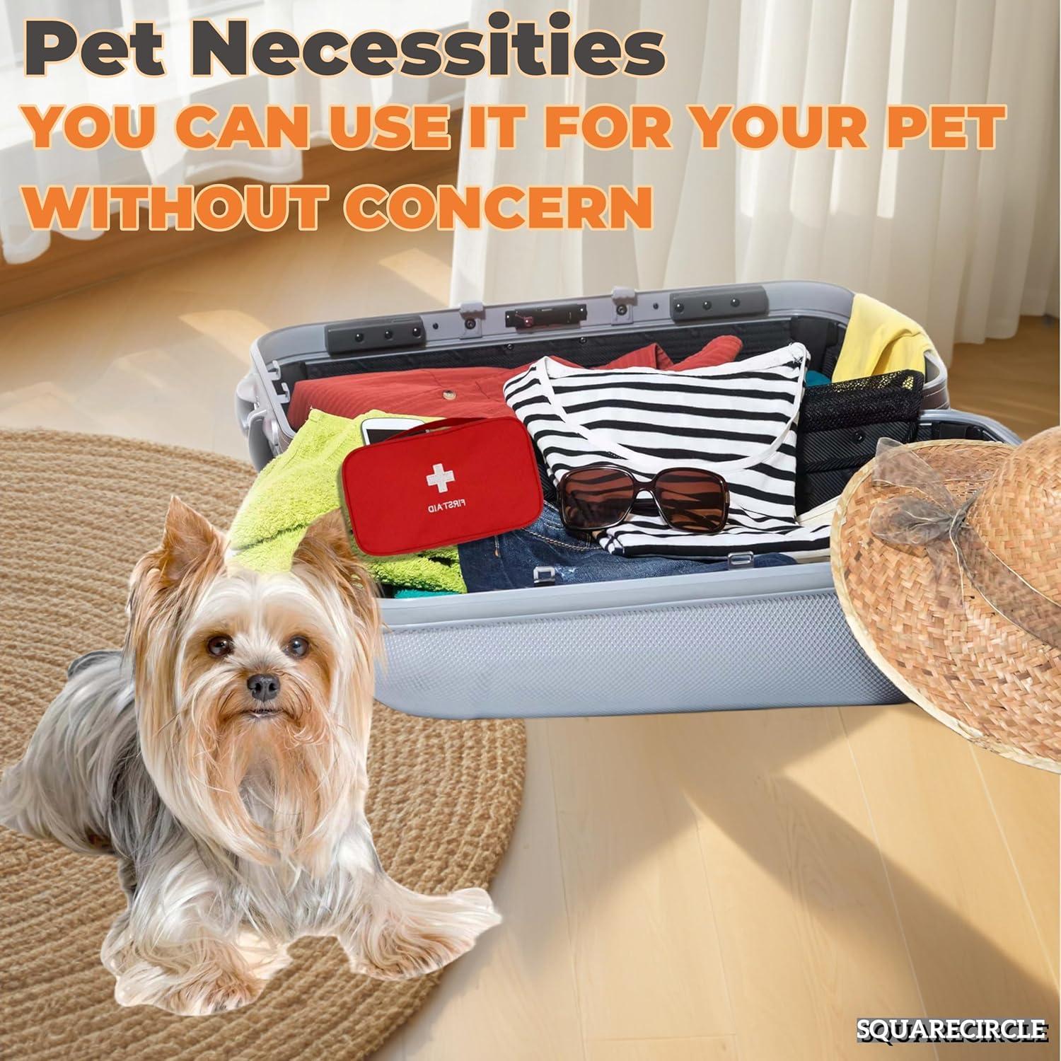 Kit de Primeros Auxilios para Mascotas SQUARECIRCLE - Viaje y Emergencias