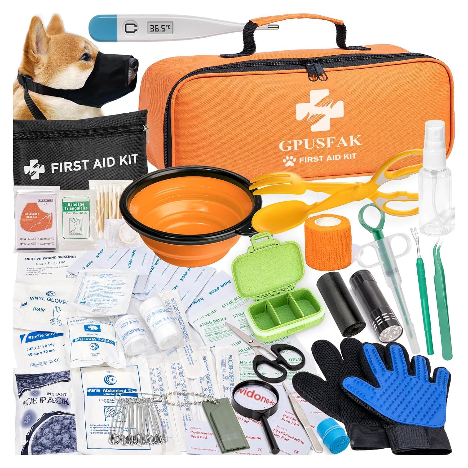 Kit de Primeros Auxilios para Mascotas GPUSFAK 1.02kg