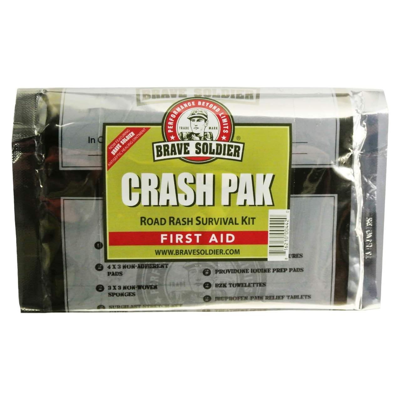 Kit de Primeros Auxilios para Ciclistas Brave Soldier - Ungüento Antiséptico, Vendajes y Alivio del Dolor