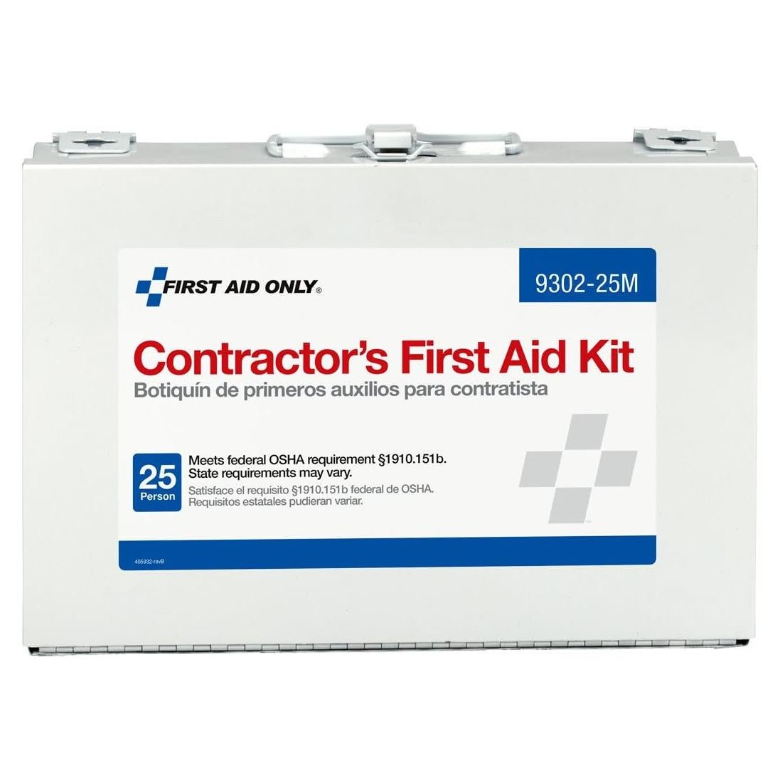 Kit de Primeros Auxilios First Aid Only 9302-25M para 25 Personas