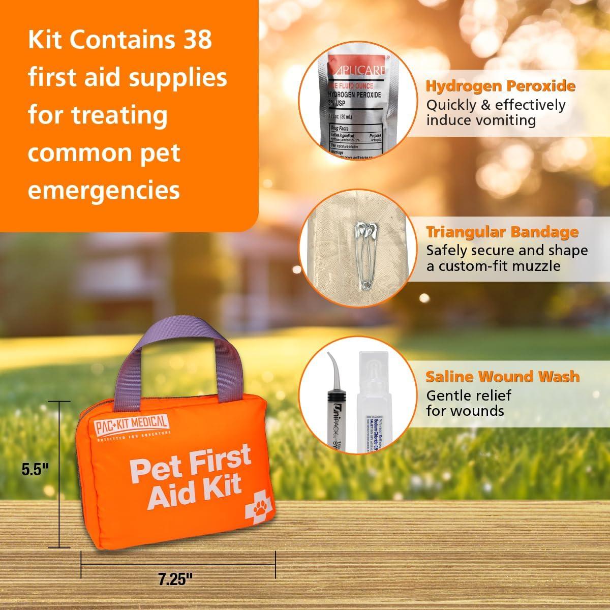 Kit de Primeros Auxilios para Mascotas Pac-Kit 38 Piezas