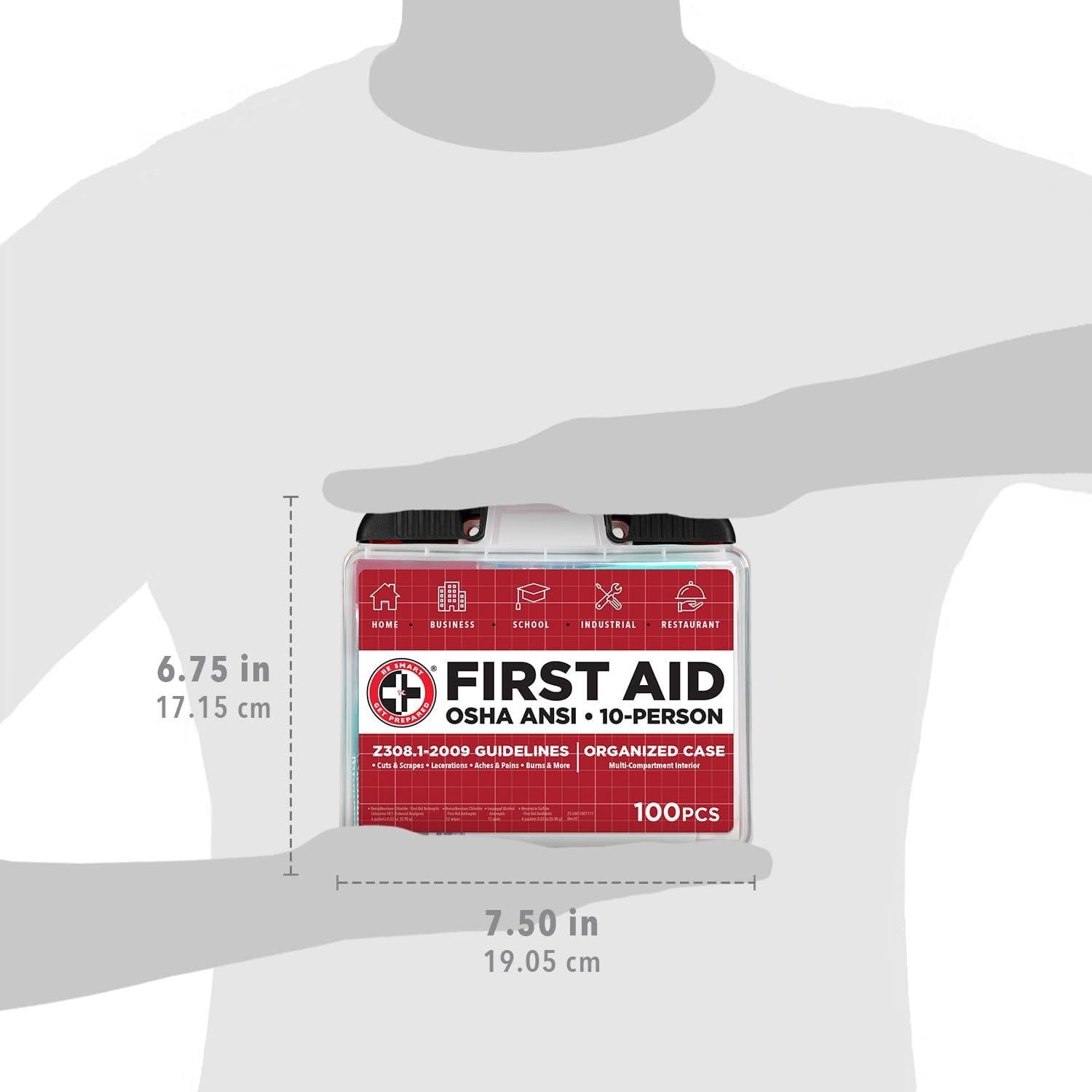 Kit de Primeros Auxilios OSHA/ANSI Total Resources - 100 Piezas