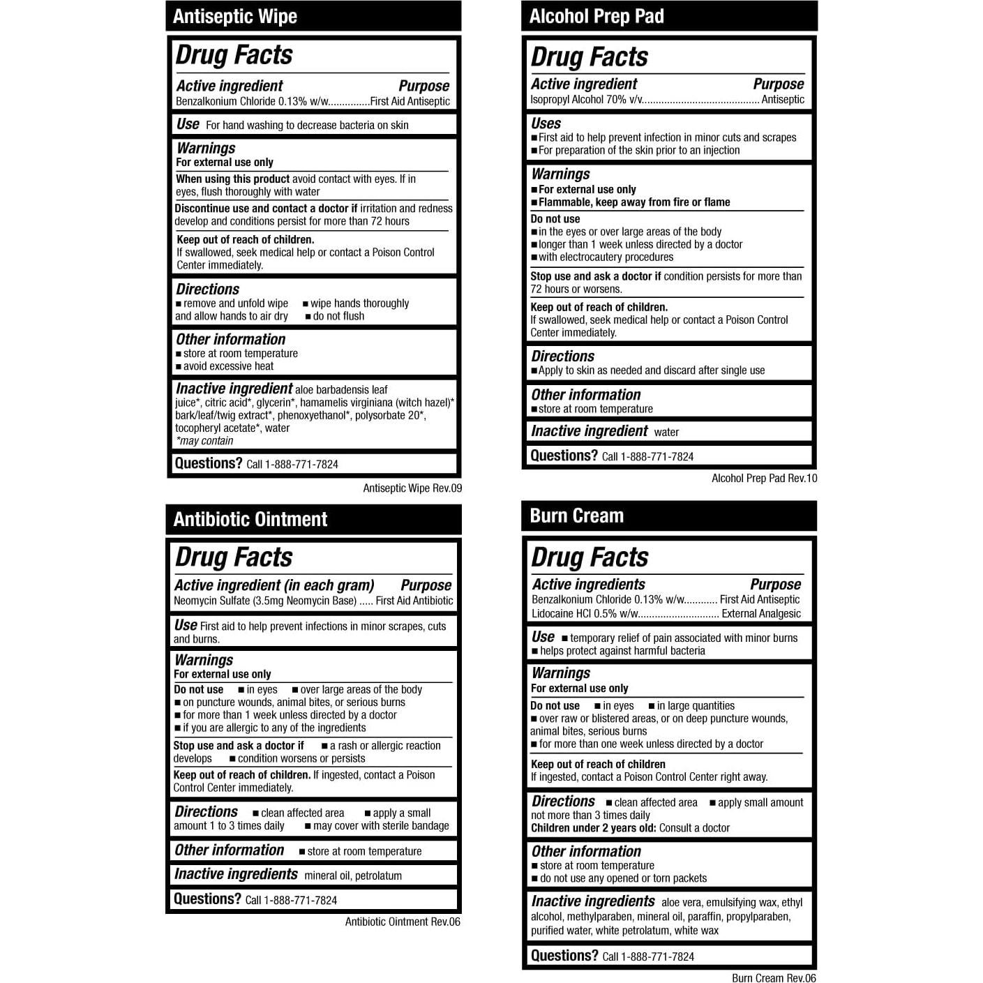 Kit de Primeros Auxilios OSHA/ANSI Total Resources - 100 Piezas