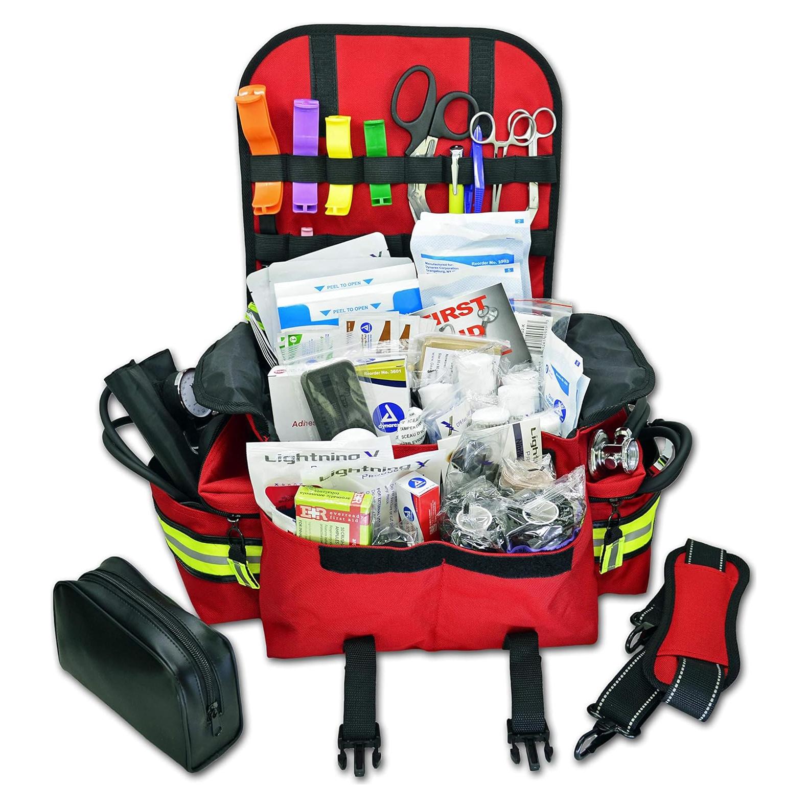 Bolsa de Trauma EMT Lightning X Roja 43x23x28 cm para Primeros Auxilios