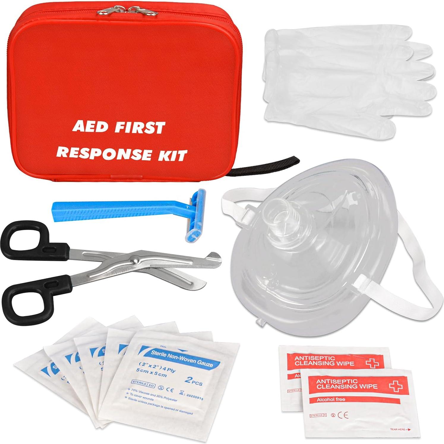 Kit de AED Skillssist con RCP, Guantes y Accesorios
