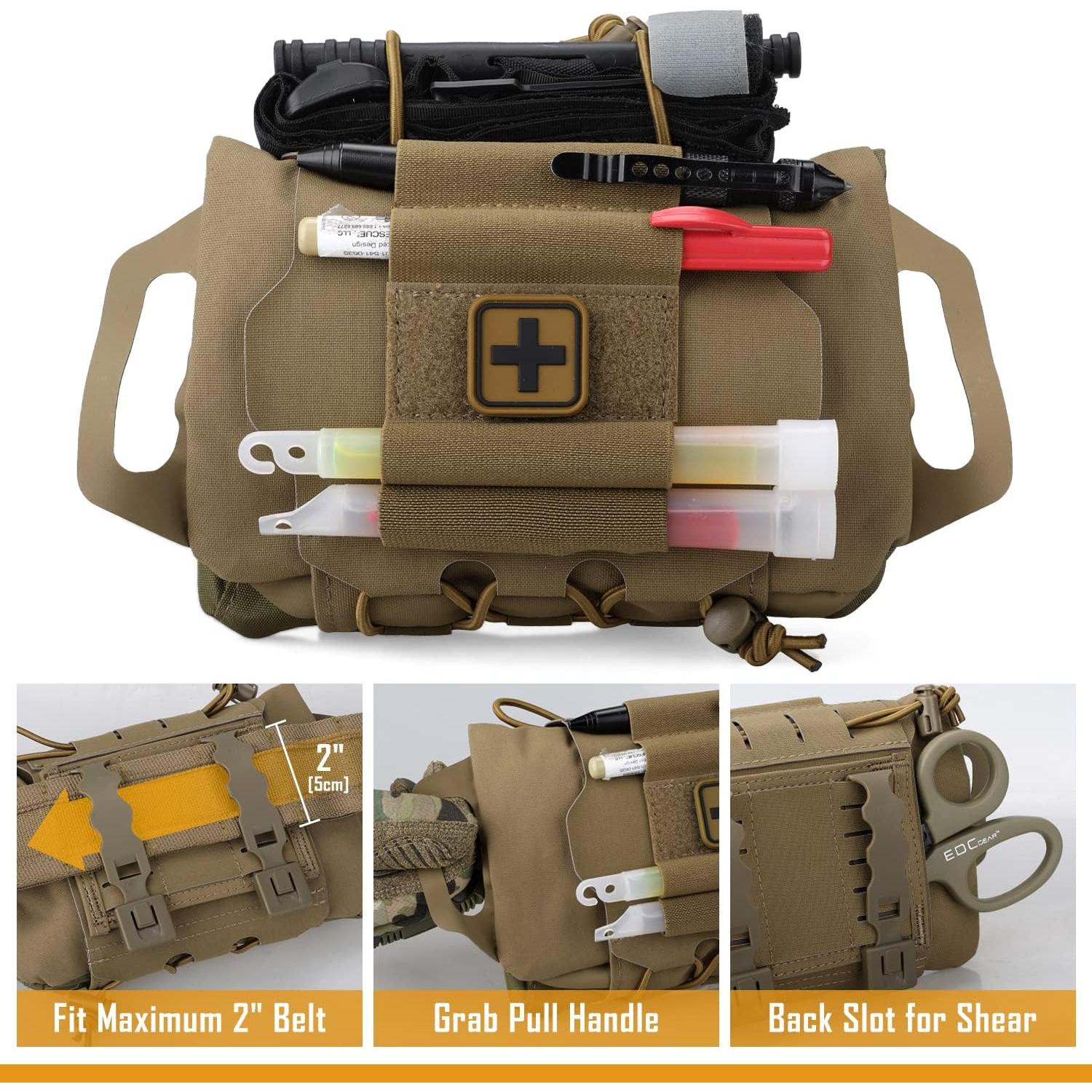 Bolsa de Primeros Auxilios IFAK LIVANS Caqui Modular 350g