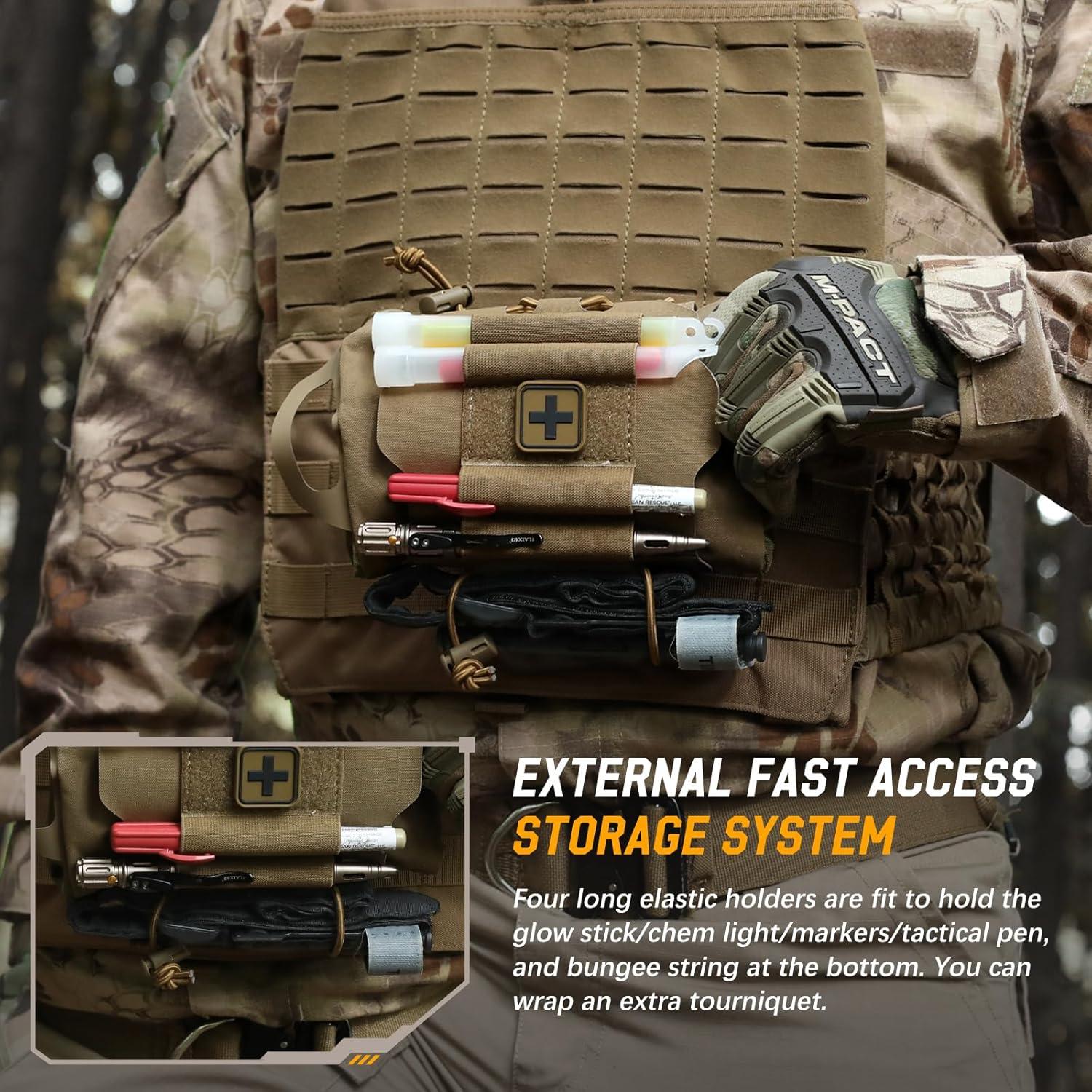 Bolsa de Primeros Auxilios IFAK LIVANS Caqui Modular 350g