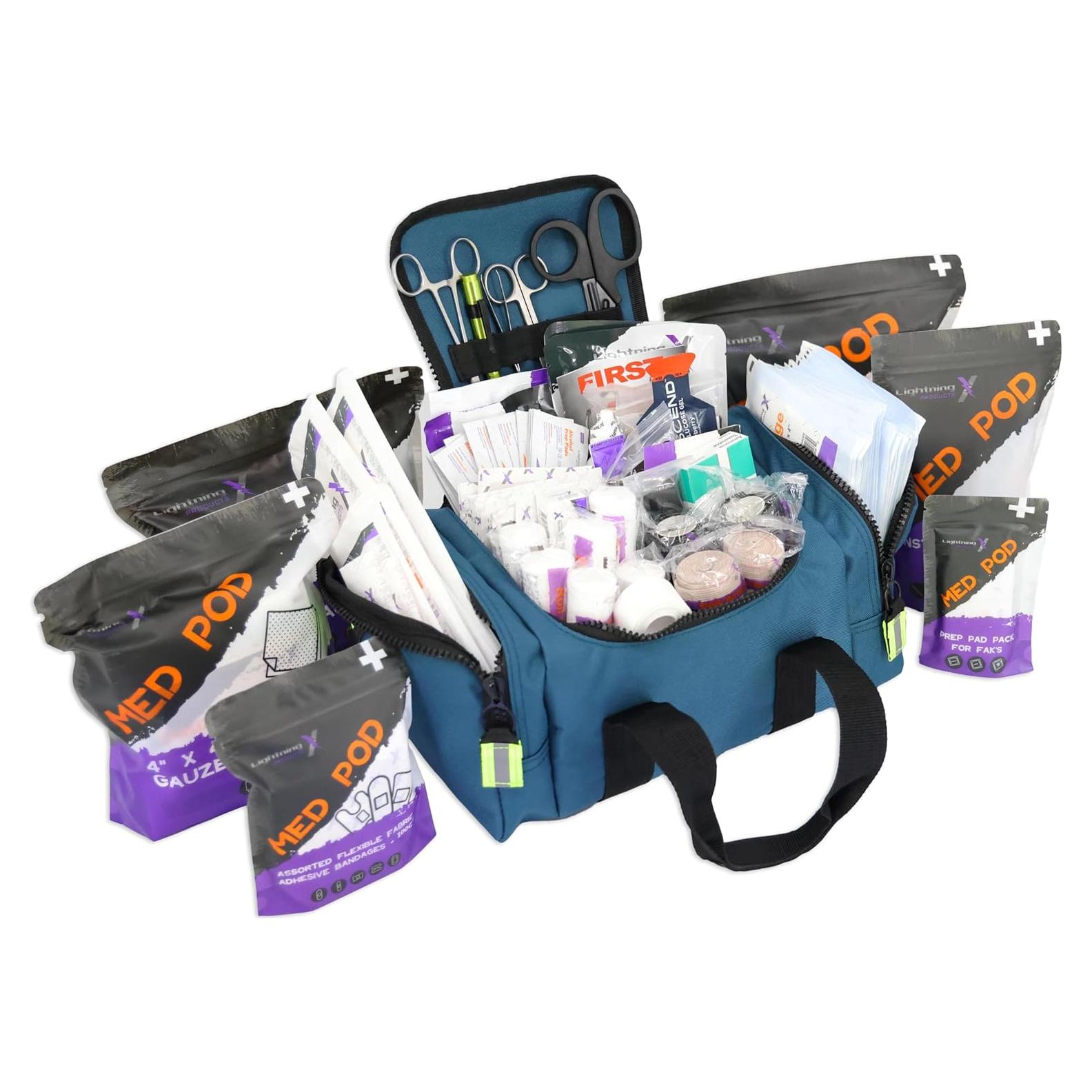 Bolsa de Trauma Compacta Lightning X EMS Azul 35.6x22.9x17.8 cm