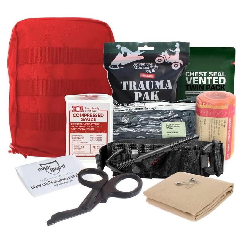 Kit IFAK Premium MediTac - Trauma Pak, Torniquete SOF, Vendaje