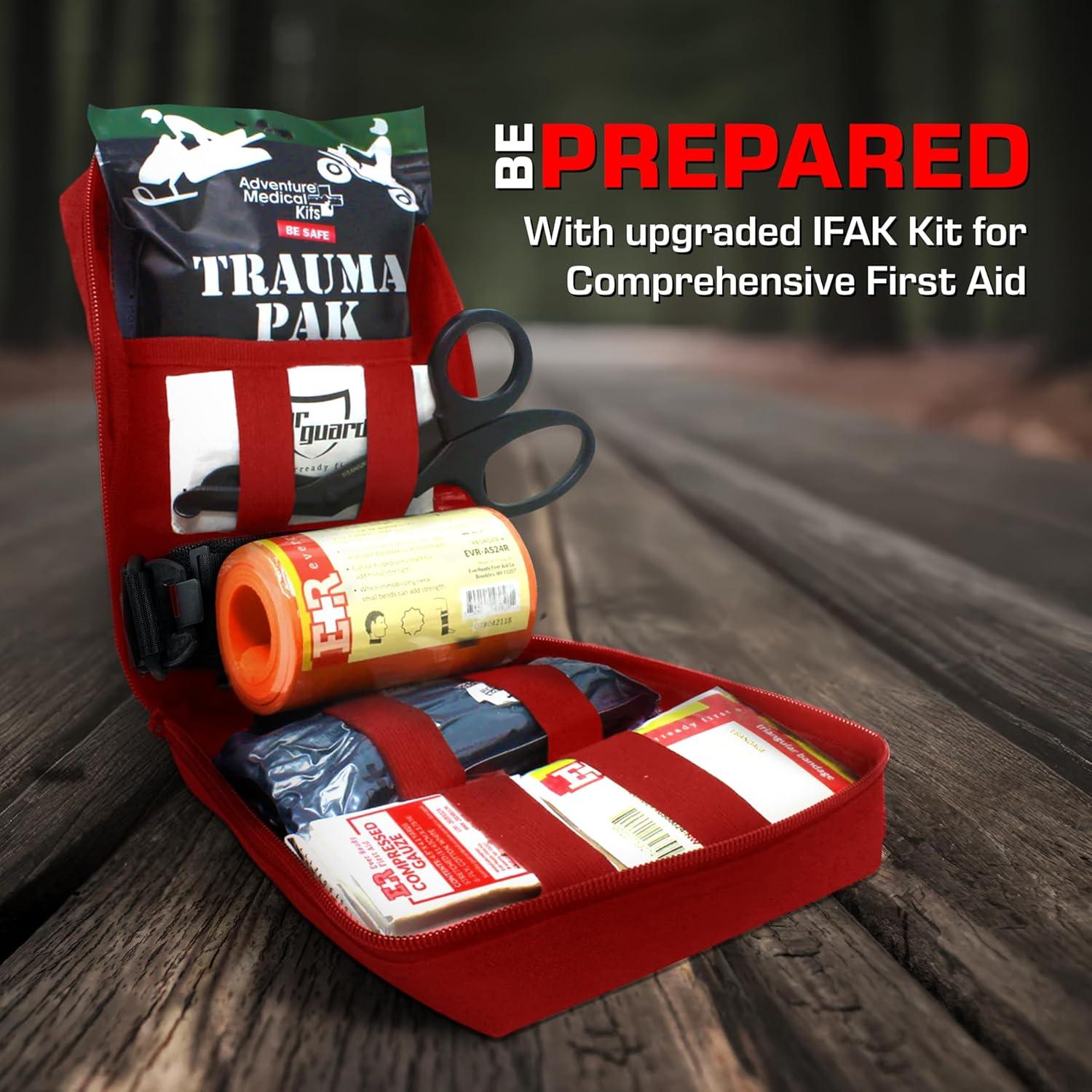 Kit IFAK Premium MediTac - Trauma Pak, Torniquete SOF, Vendaje