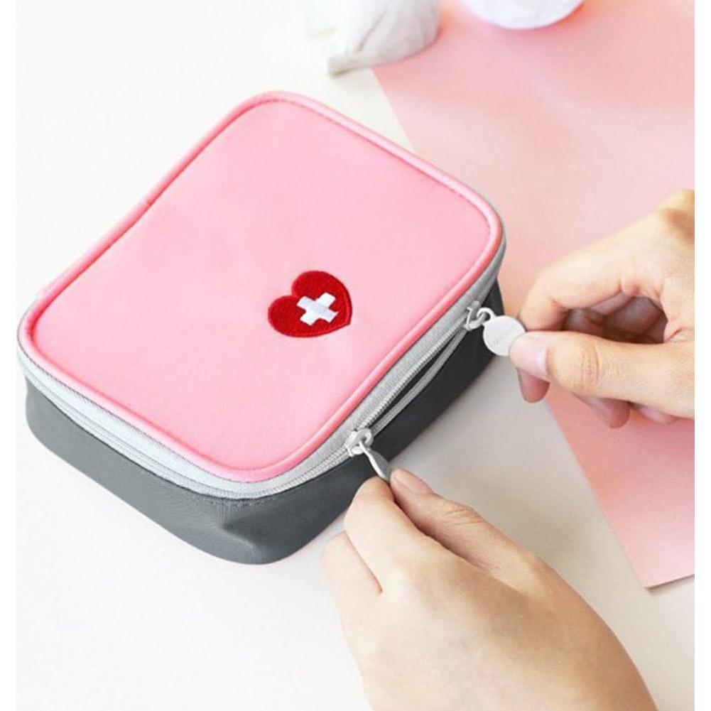 Kit de Primeros Auxilios Mini Rosa Htppzjr - Compacto y Portátil