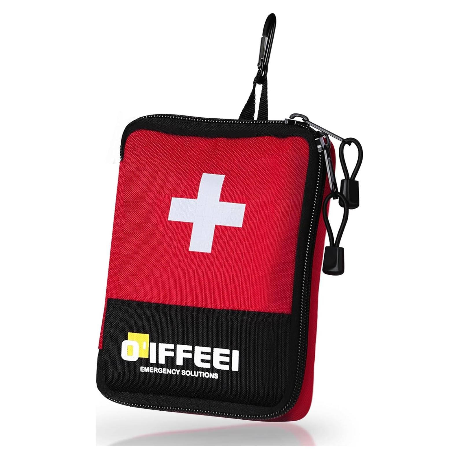 Estuche de Primeros Auxilios Vacío O'IFFEEI Rojo 11.9x16.5cm
