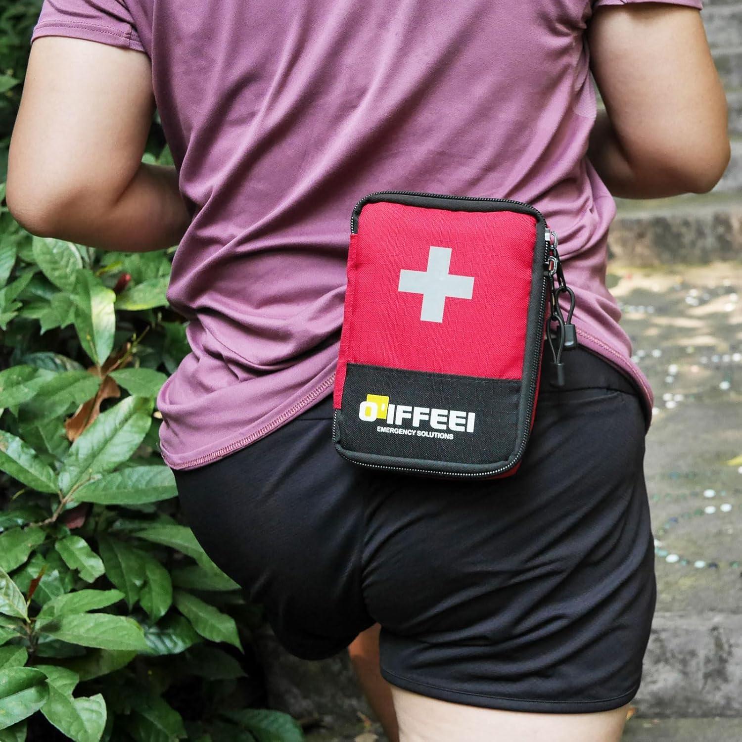 Estuche de Primeros Auxilios Vacío O'IFFEEI Rojo 11.9x16.5cm