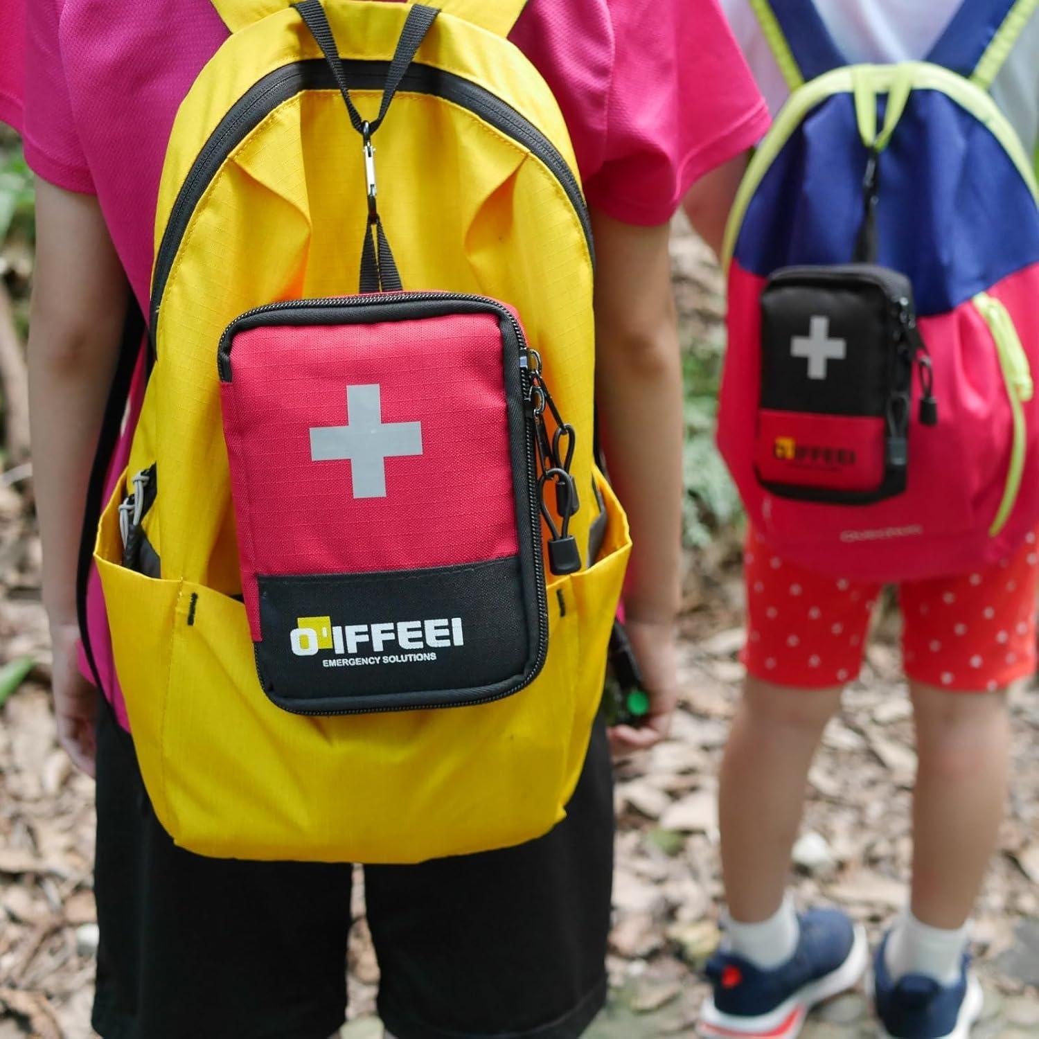 Estuche de Primeros Auxilios Vacío O'IFFEEI Rojo 11.9x16.5cm