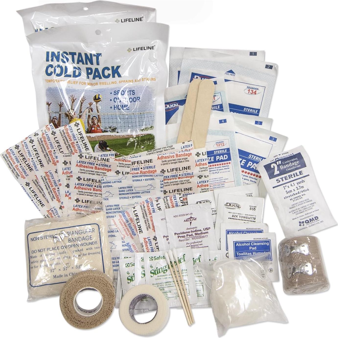 Kit de Primeros Auxilios Lifeline 65 Piezas para Deportes