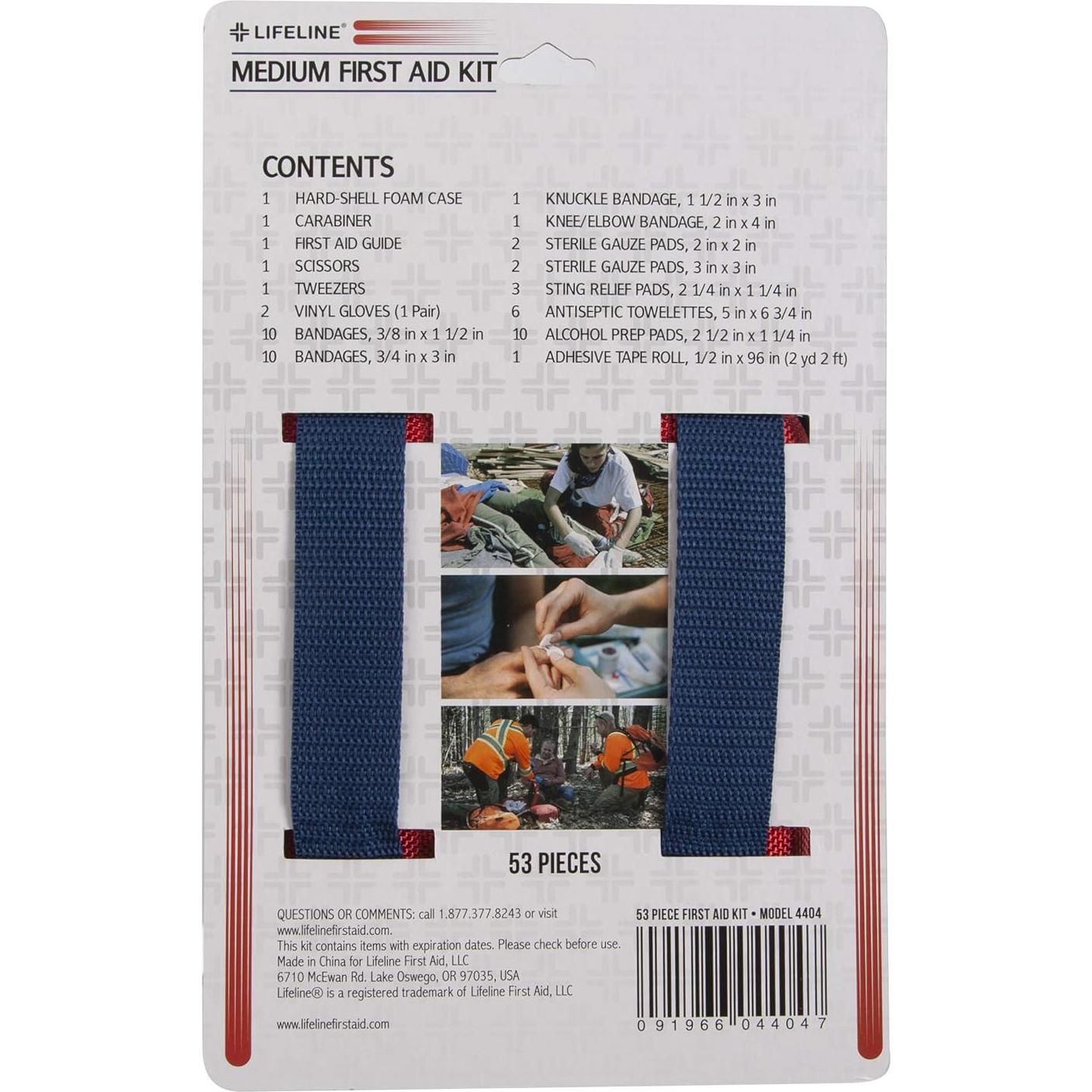 Kit de Primeros Auxilios Lifeline 53 Piezas Compacto