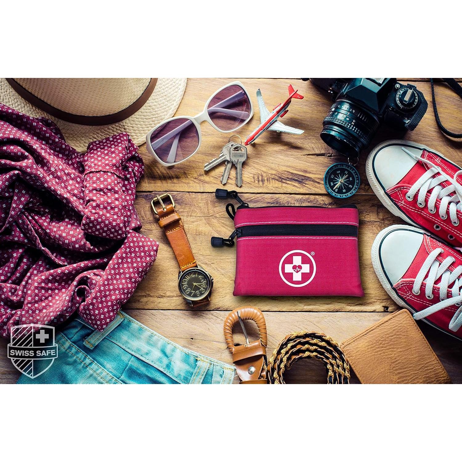 Kit de Primeros Auxilios Swiss Safe 64 Piezas para Viaje