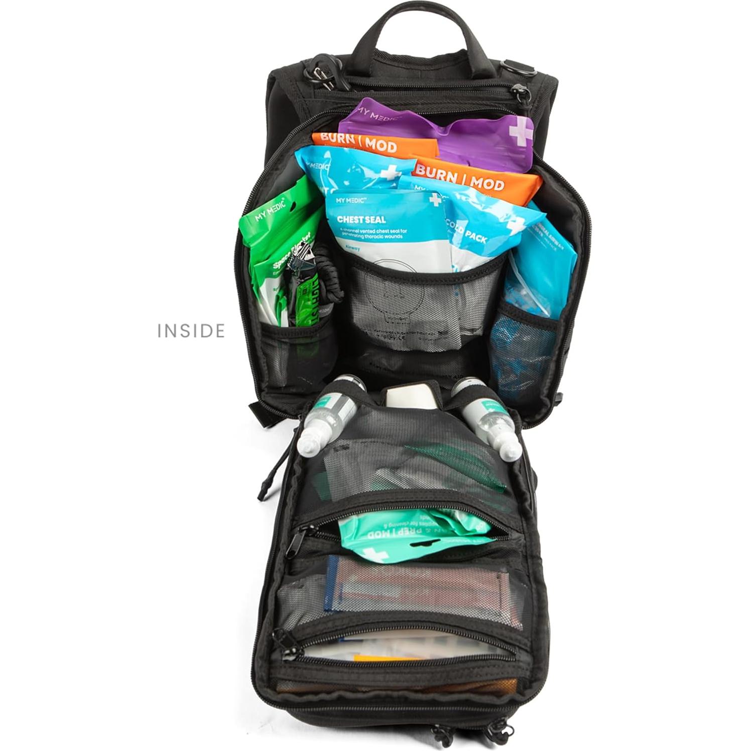 My Medic Recon PRO - HSA FSA First Aid Kit - 250+ First Aid and Survival Essentials, Supplies, & Must Have IFAK for Home, Car, Office or Business - Red